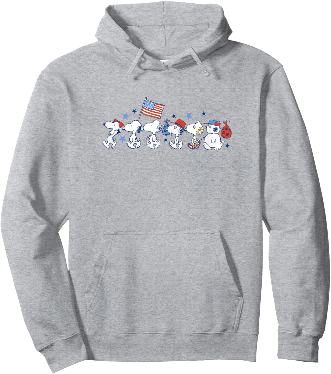 Snoopy & Siblings - Americana Parade Hoodie - Hoodie | Ash