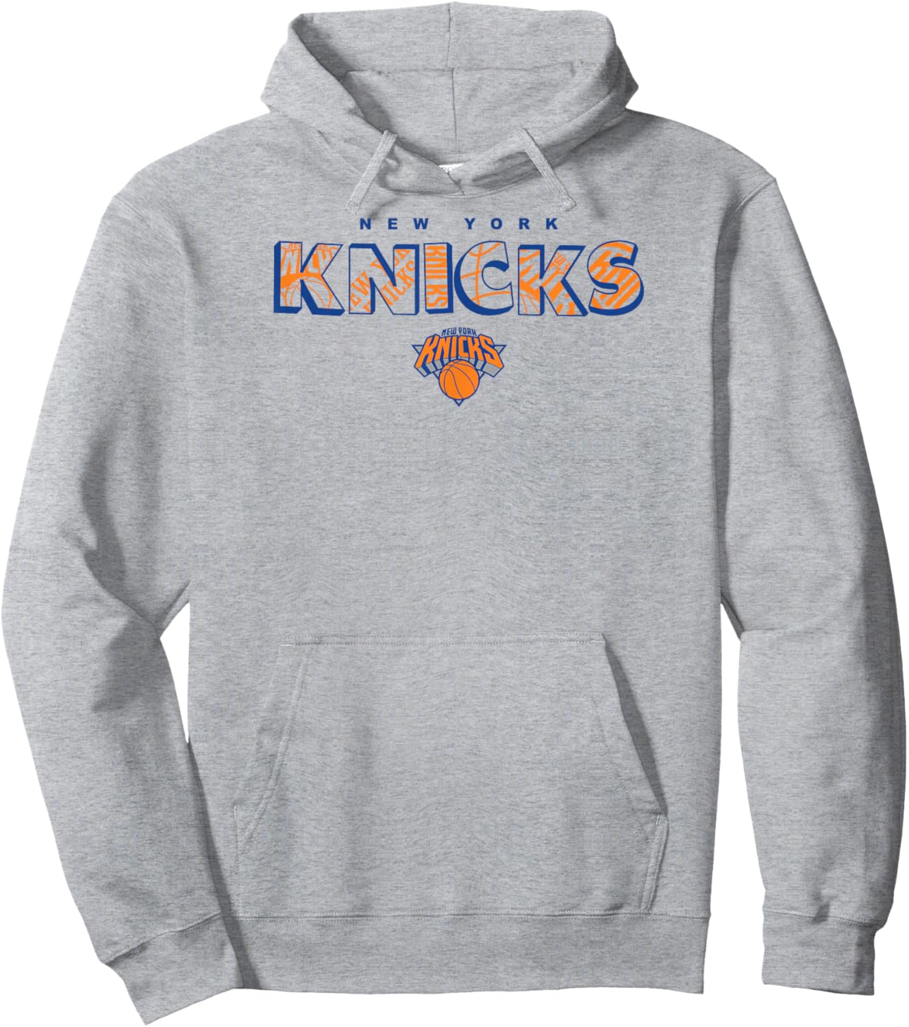NBA - New York Knicks Logo Knockout Weiß Hoodie - Hoodie | Ash