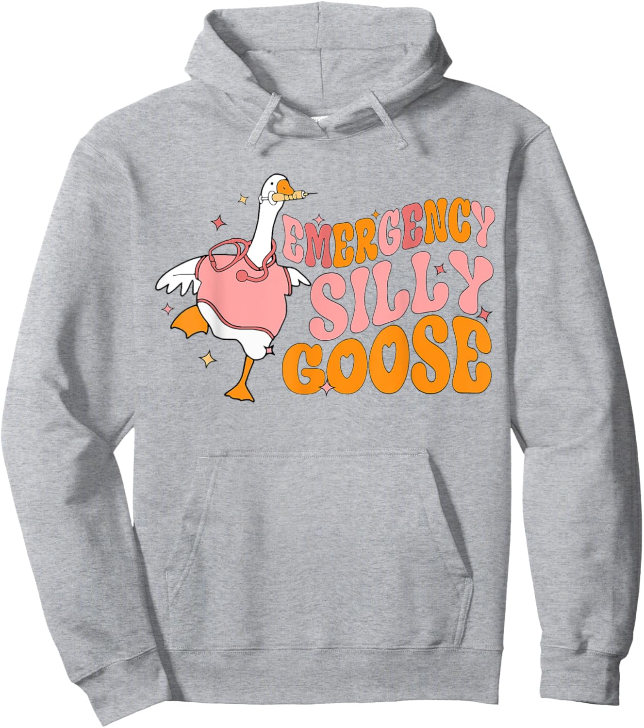 Emergency Silly Goose Funny ER Nurse Student Hoodie - Hoodie | Ash
