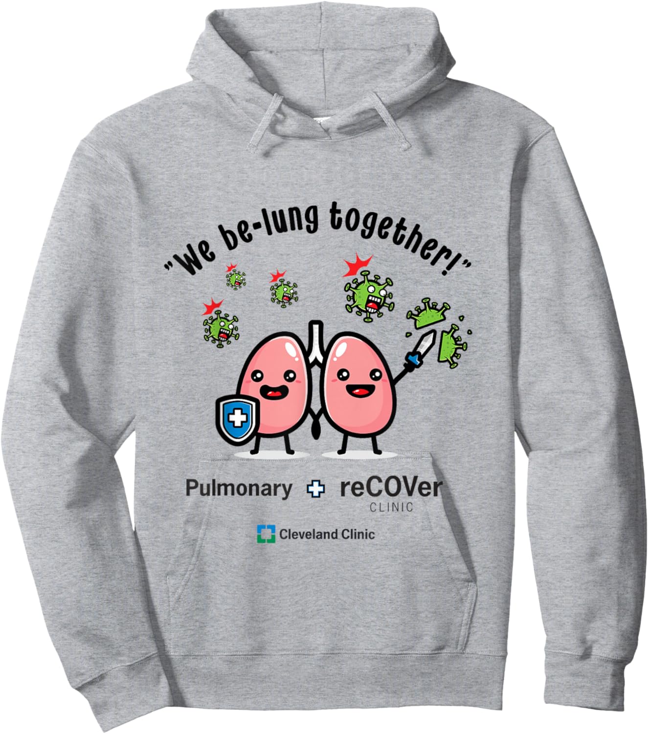 Pulmonary and Recover Hoodie - Hoodie | Ash