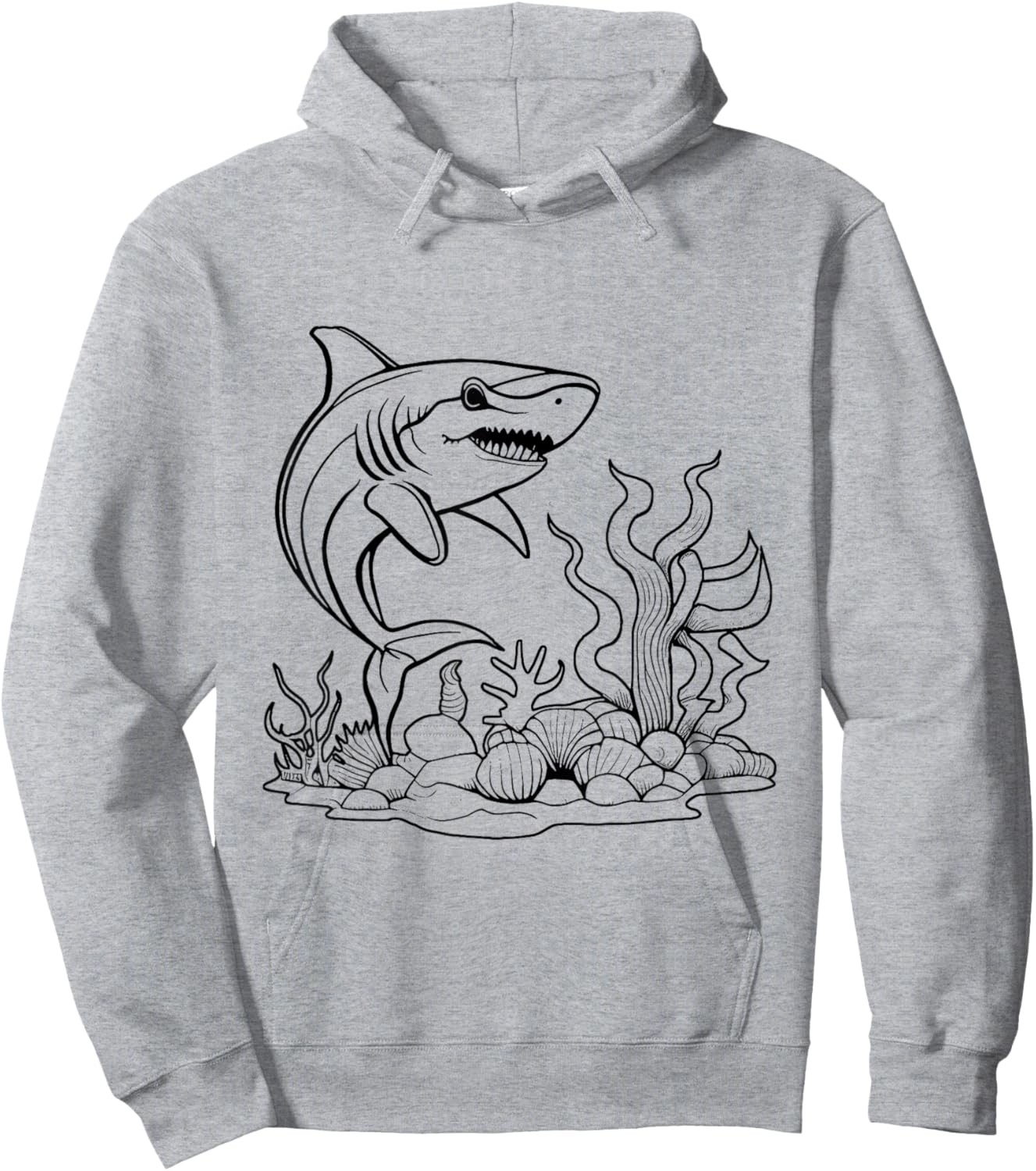 Color the shark and paint it yourself Hoodie - Hoodie | Ash