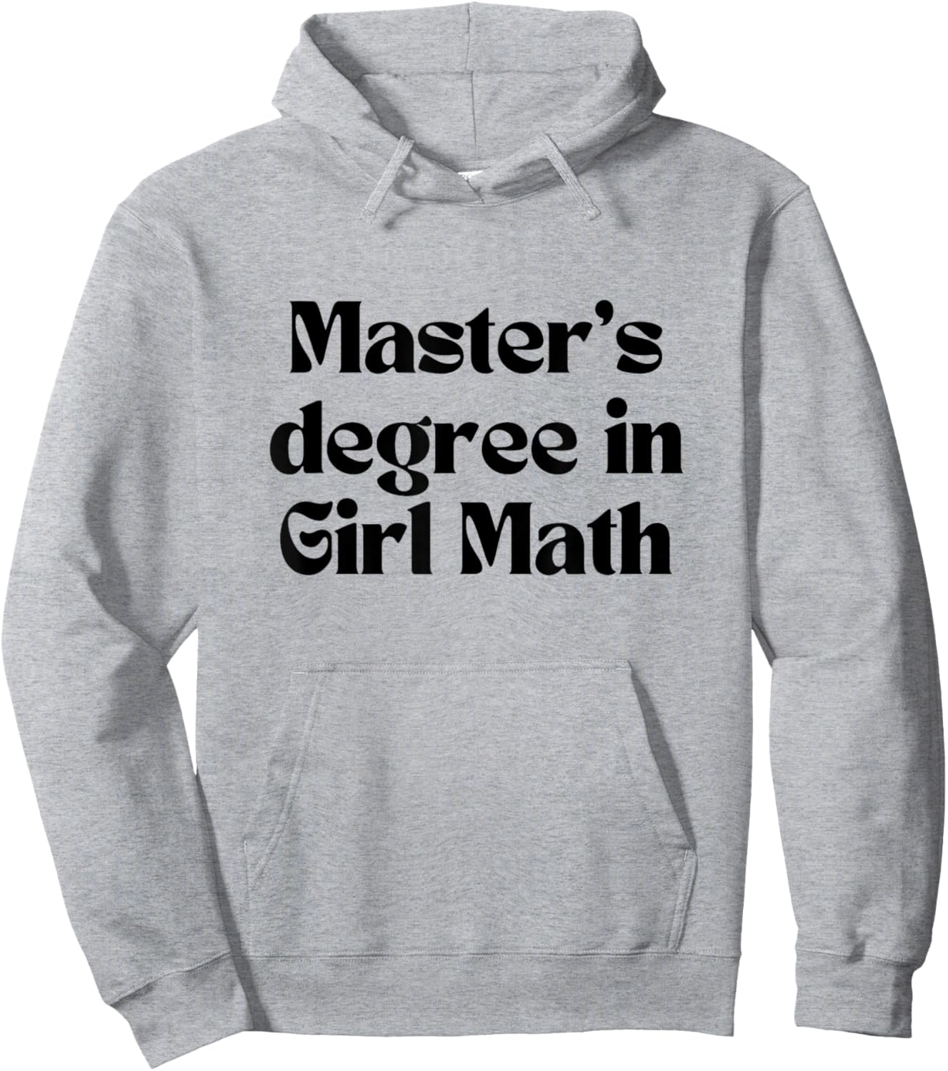 Master's Degree in Girl Math Graduation Hoodie - Hoodie | Ash