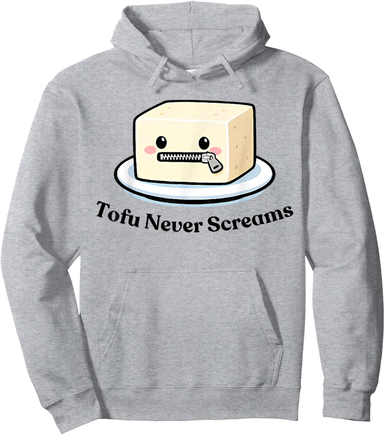 tofu Never Screams Hoodie - Hoodie | Ash