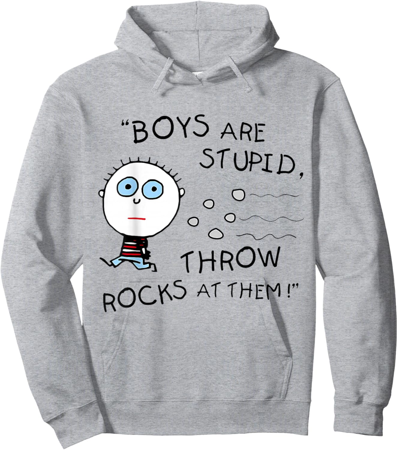 Boyfriend Are Stupid Throw Rocks At Them Funny Hoodie - Hoodie | Ash