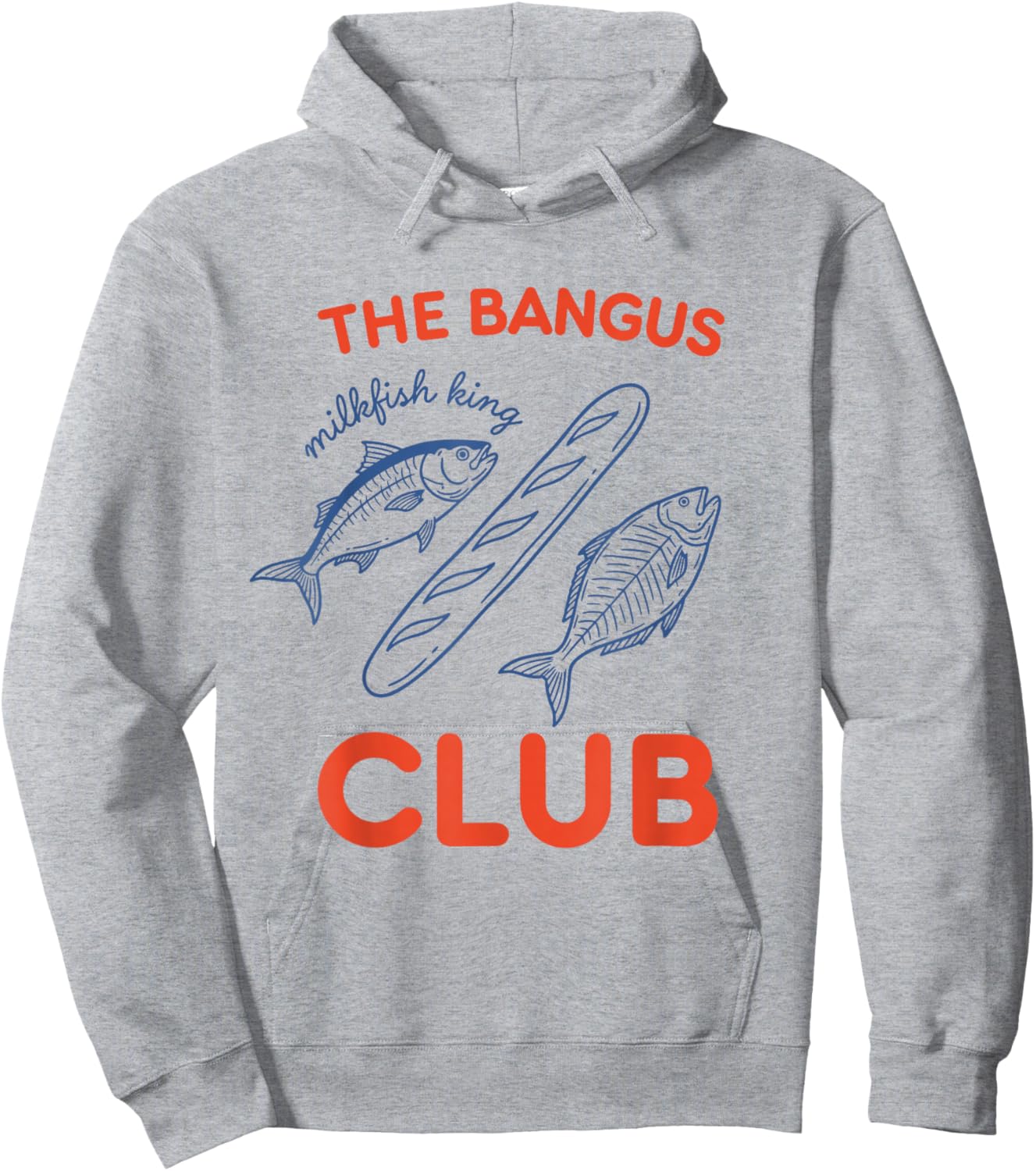 The Bangus Club Milkfish Filipino Pinoy Hoodie - Hoodie | Ash