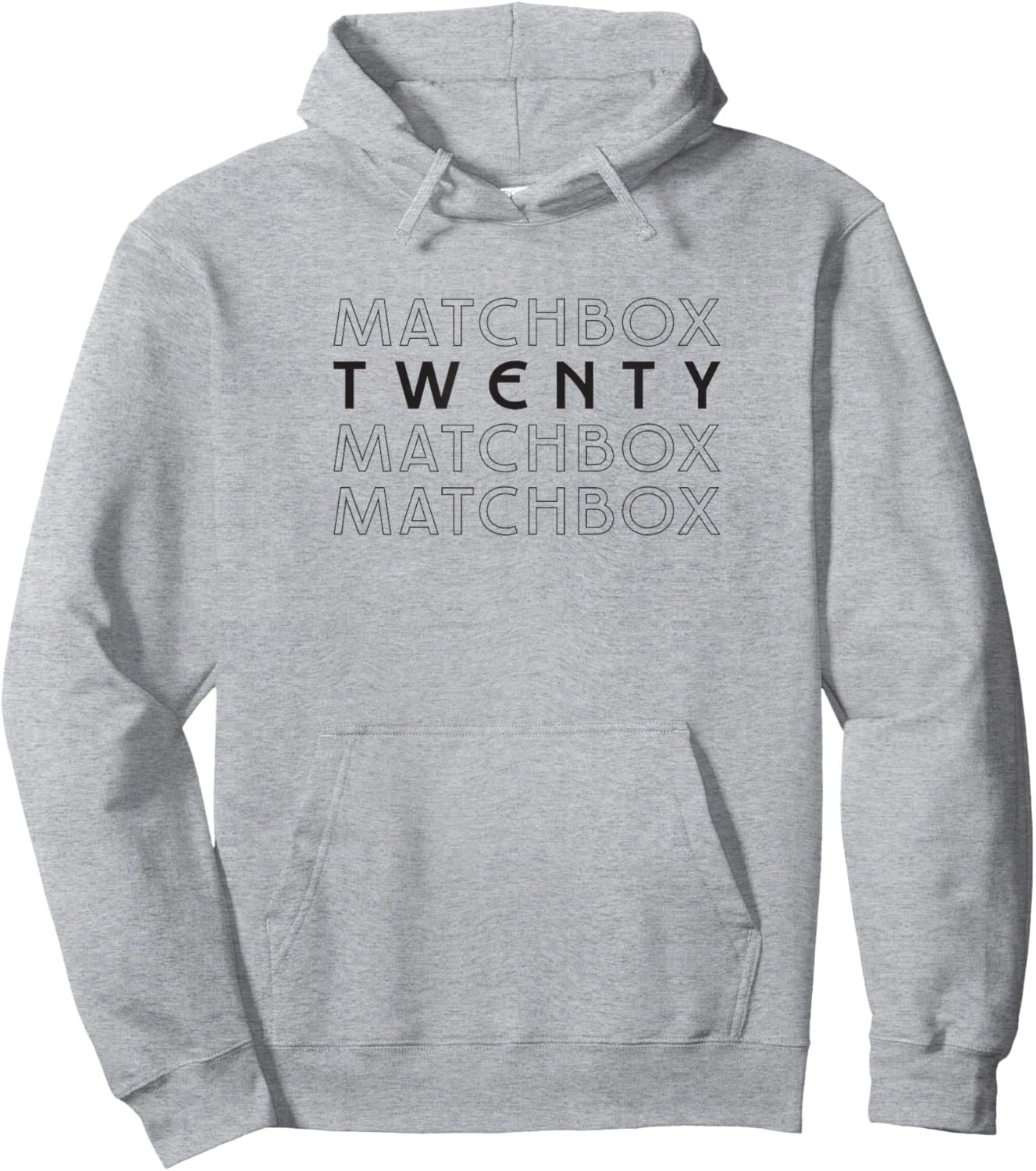 Matchbox Twenty Repeat Logo Hoodie - Hoodie | Ash