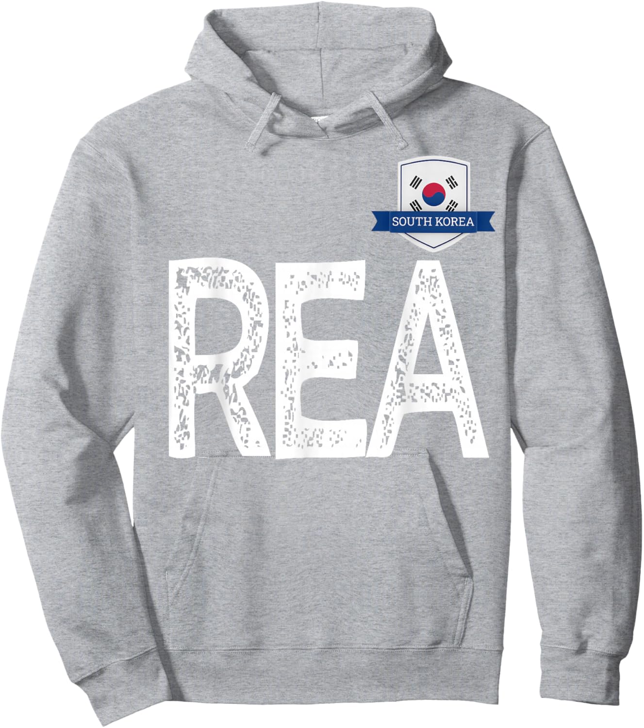 South Korea Human-Flag Letter REA South Korea Hoodie - Hoodie | Ash