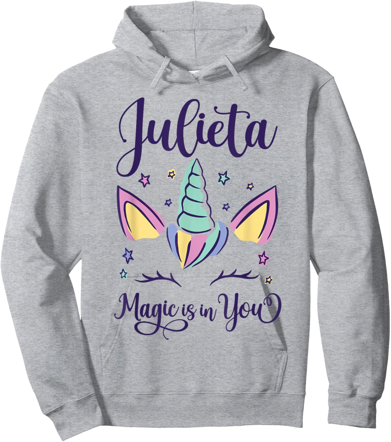 First Name Julieta Personalized I Love Julieta Hoodie - Hoodie | Ash