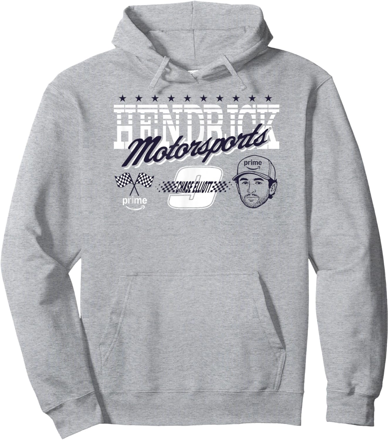Hendrick Motorsports Chase Elliott 9 Headshot Hoodie - Hoodie | Ash