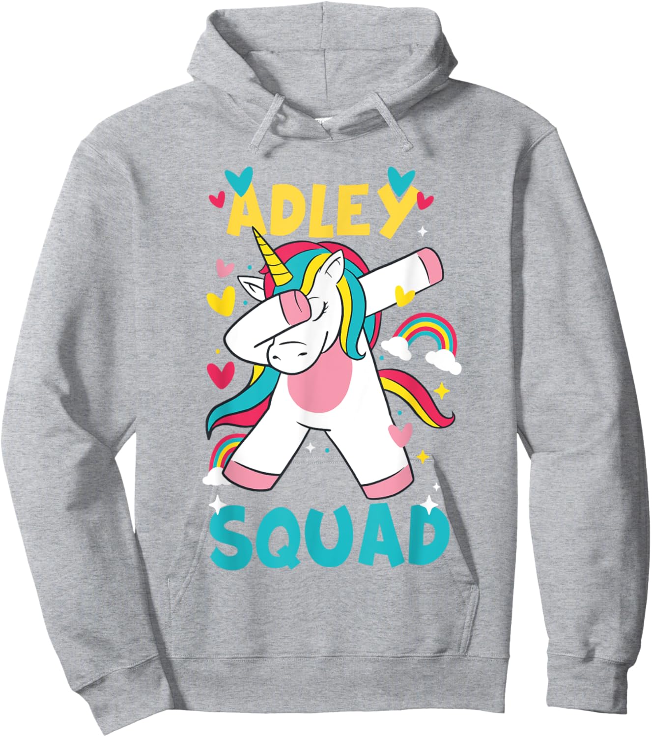Adley Merch Unicorn Design Hoodie - Hoodie | Ash