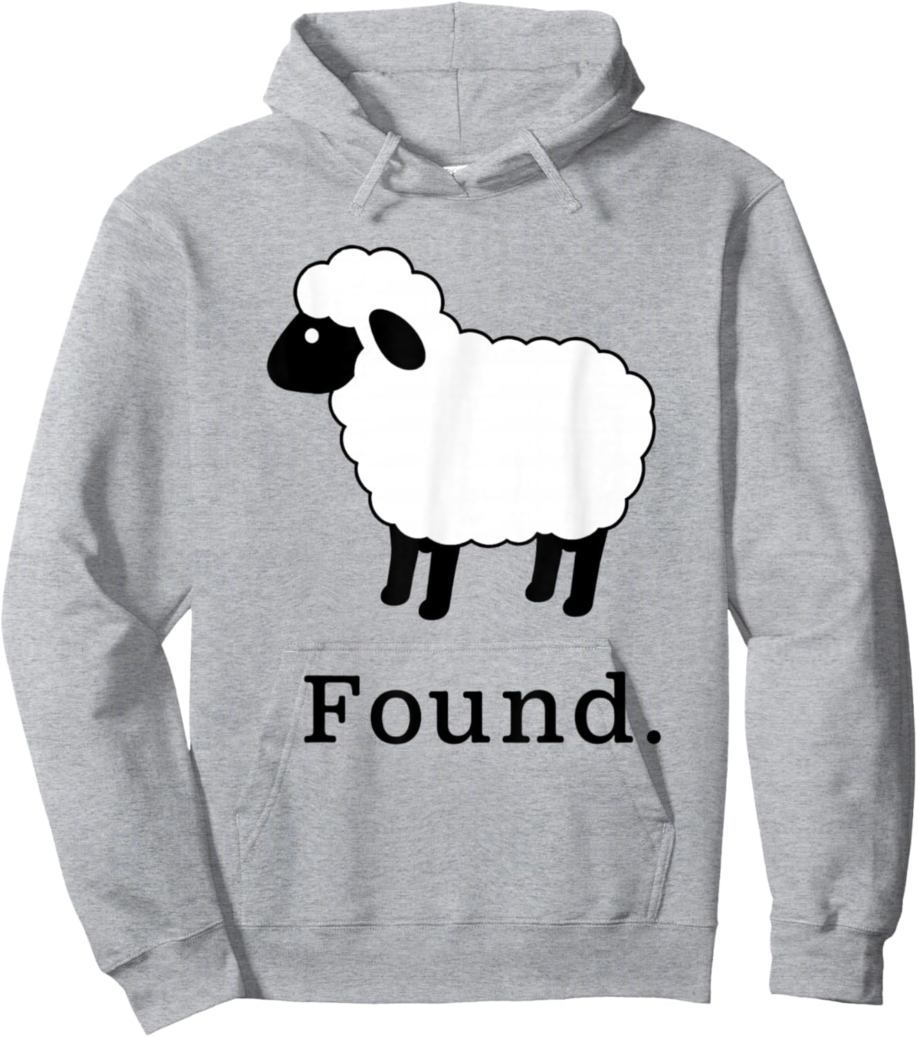 Found Sheep Christian Faith Quote Hoodie - Hoodie | Ash