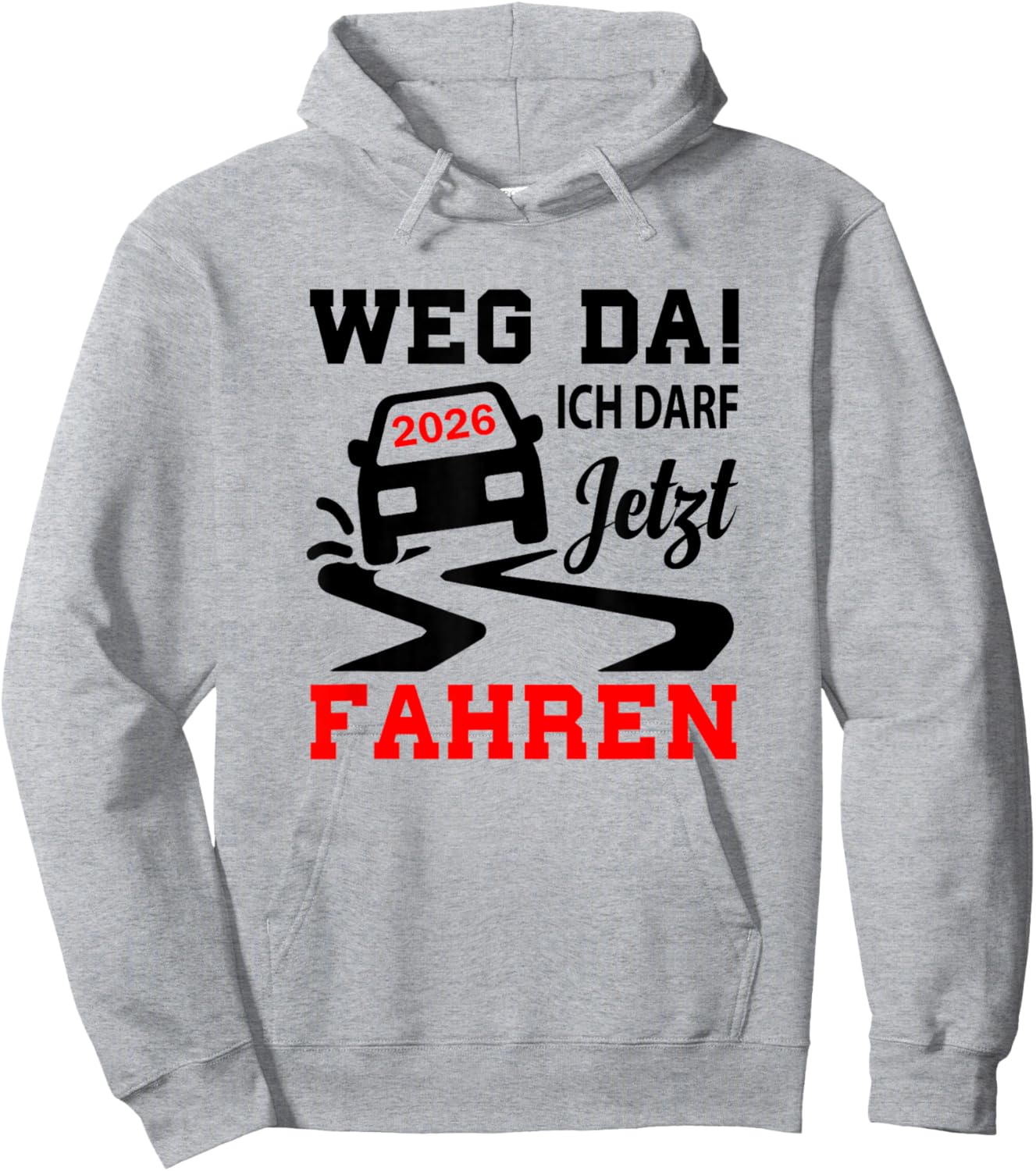 Driving Licence Test Passed 2026 Hoodie - Hoodie | Ash