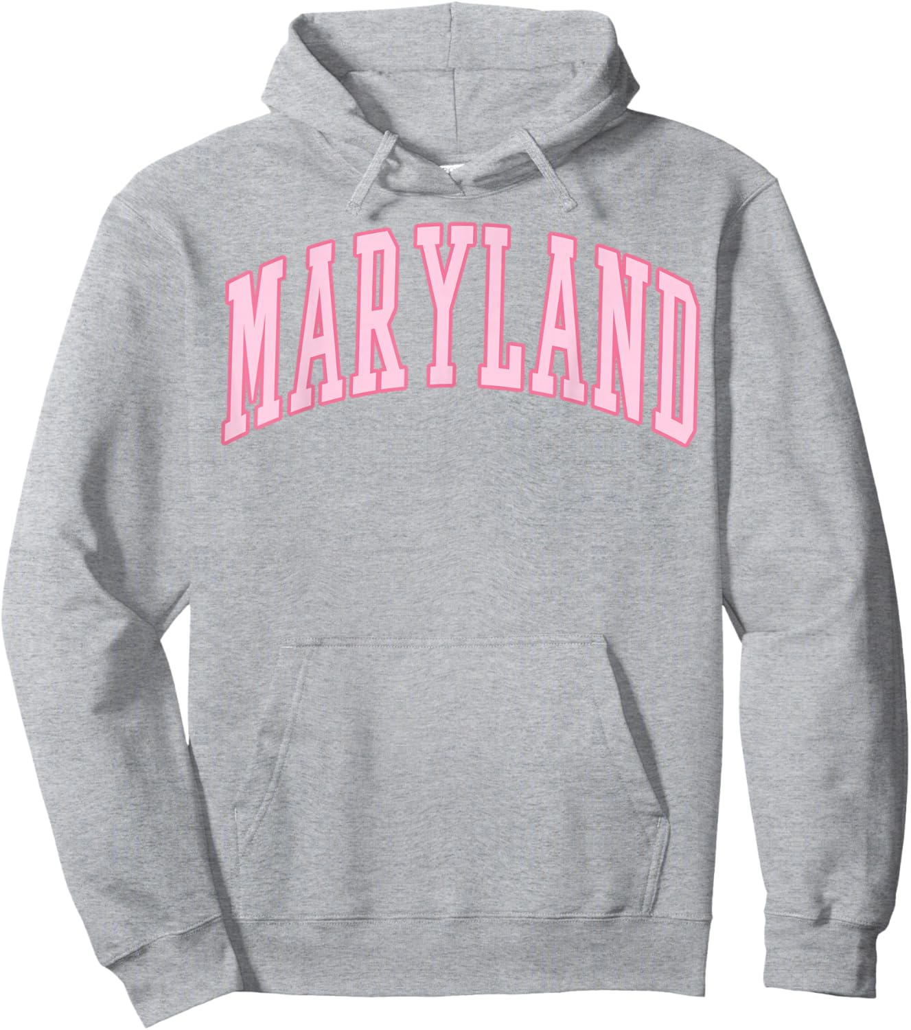 Maryland Vintage Preppy Varsity Pink Sports Hoodie - Hoodie | Ash