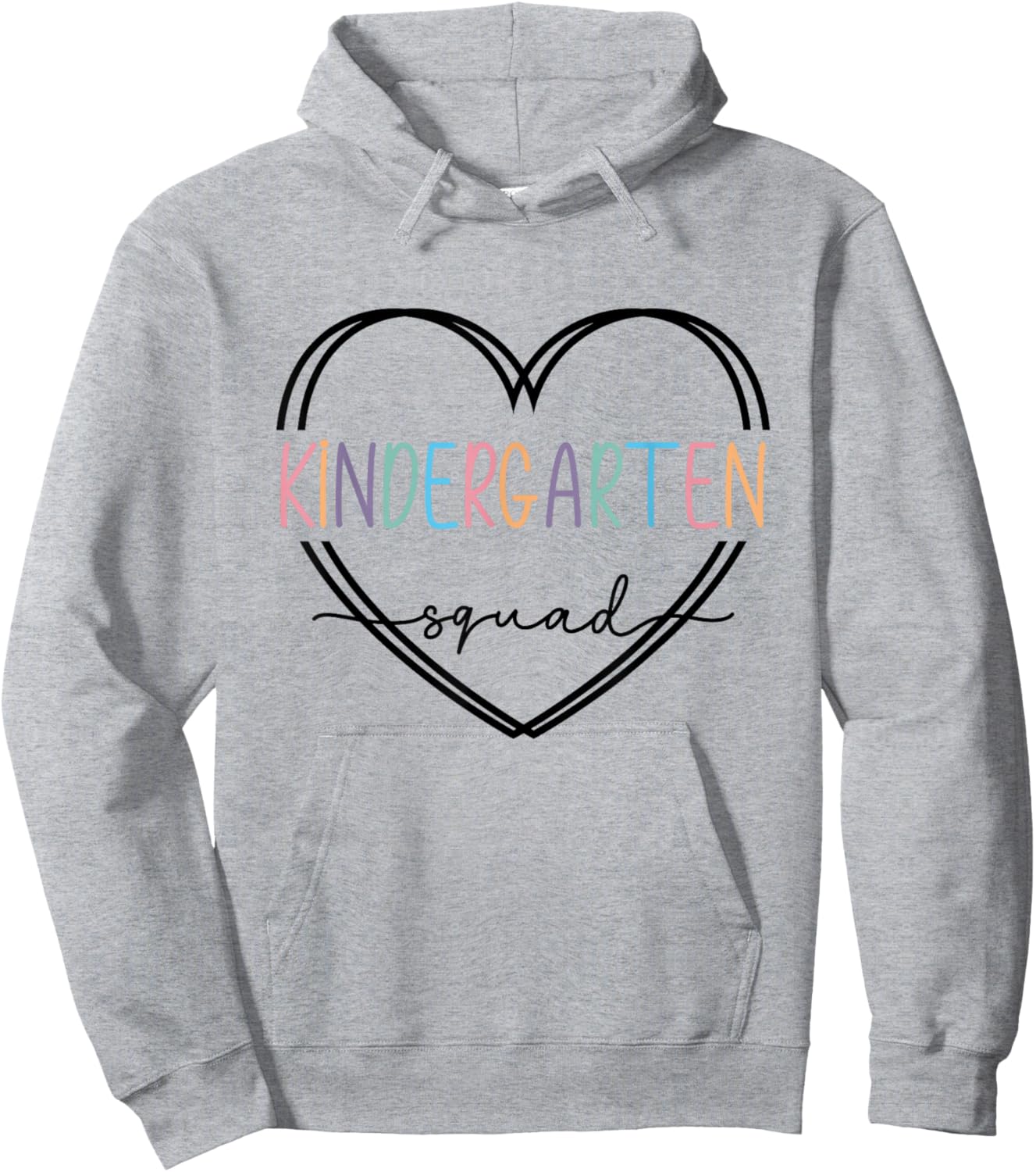 Kindergarten Squad Girls Boys Teacher Team Hoodie - Hoodie | Ash