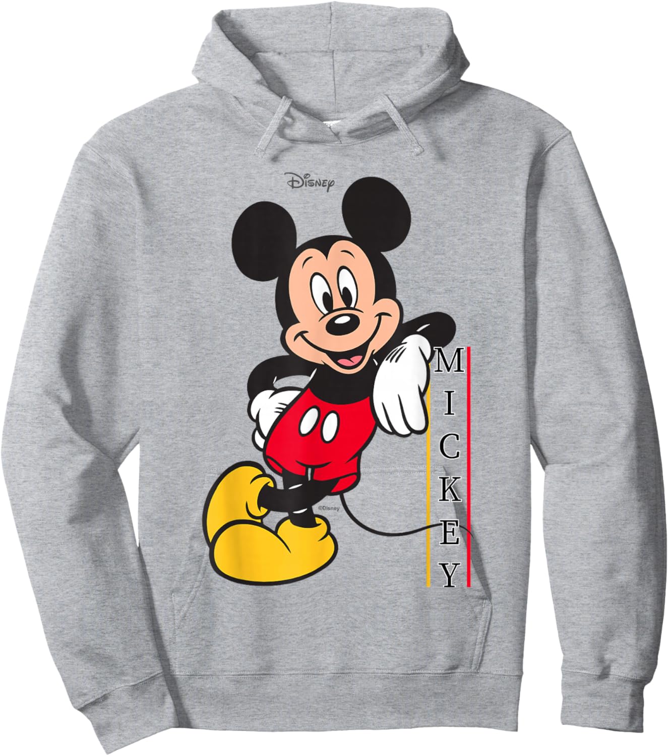 Disney Mickey and Friends Classic Standing Pose Hoodie - Hoodie | Ash