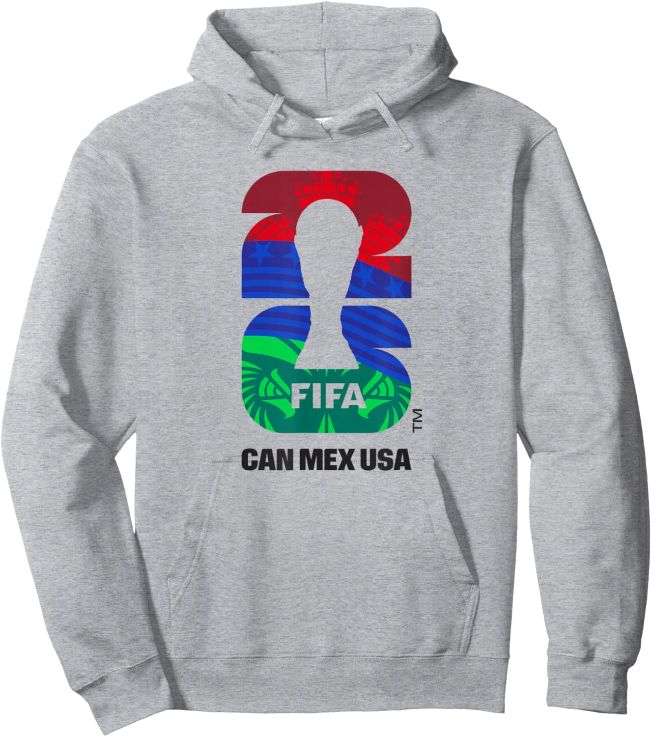 Logo der FIFA WM26-Trophäe des Gastgeberlandes Hoodie - Hoodie | Ash