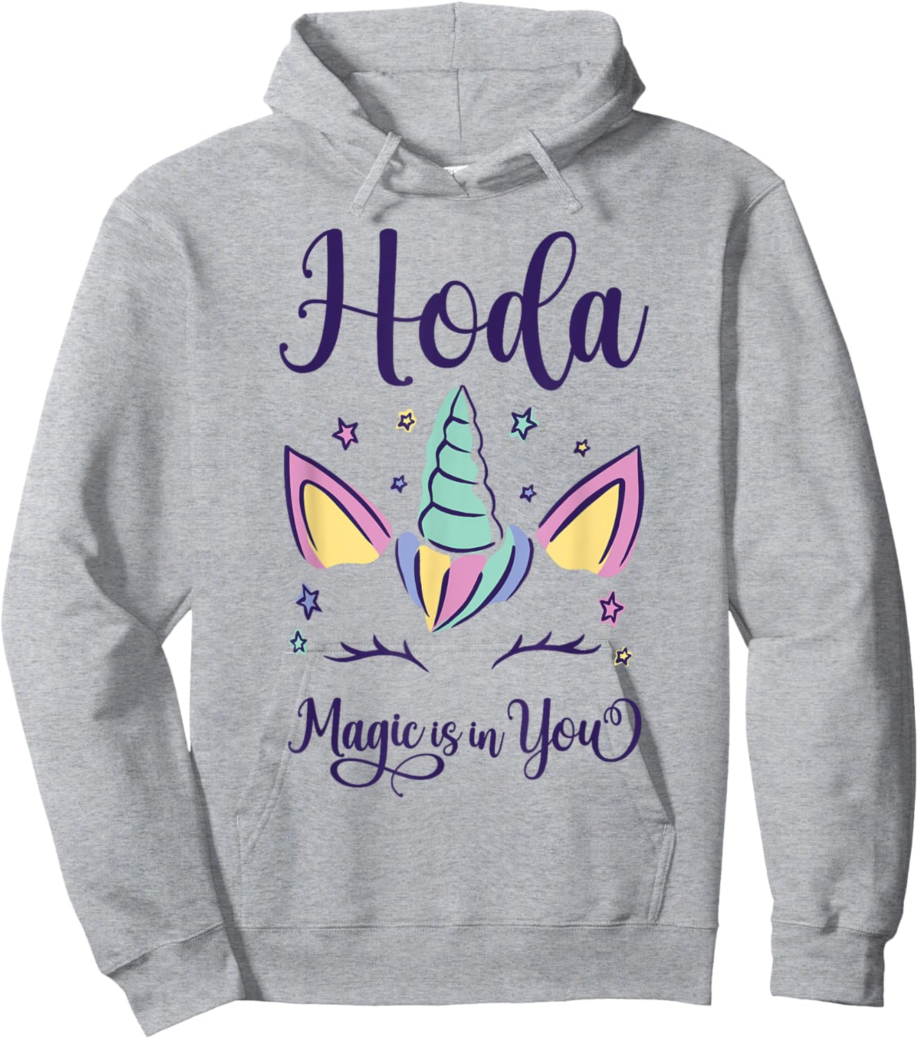 First Name Hoda Personalized Hoda Hoodie - Hoodie | Ash