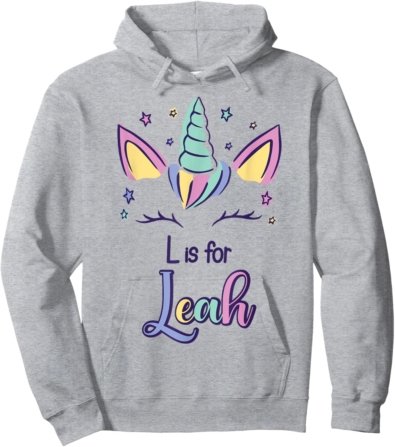 First Name Leah Personalized L Is For Leah Hoodie - Hoodie | Ash
