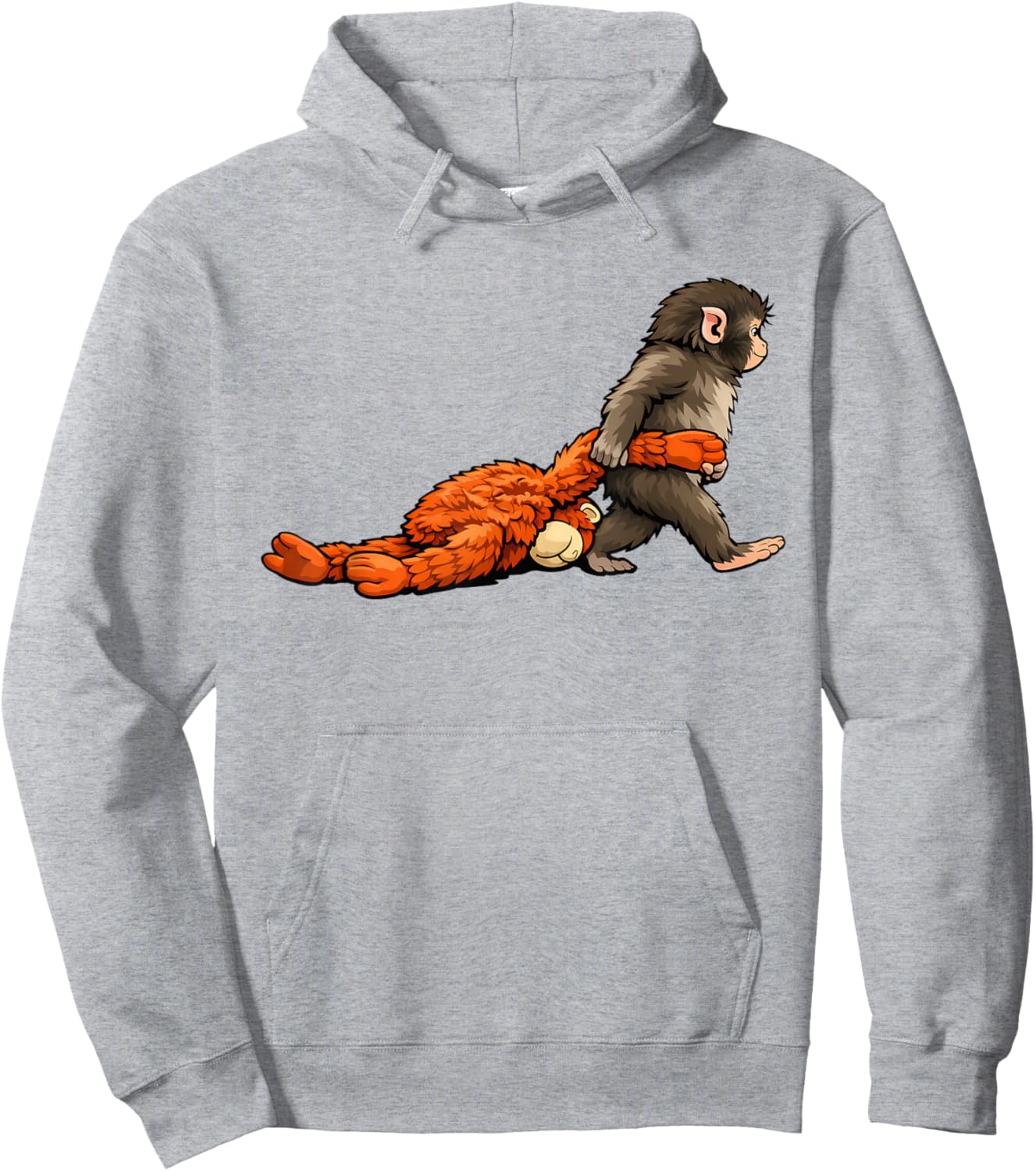 Monkey Punch Baby Shirt Little Punch Big Love Hoodie - Hoodie | Ash
