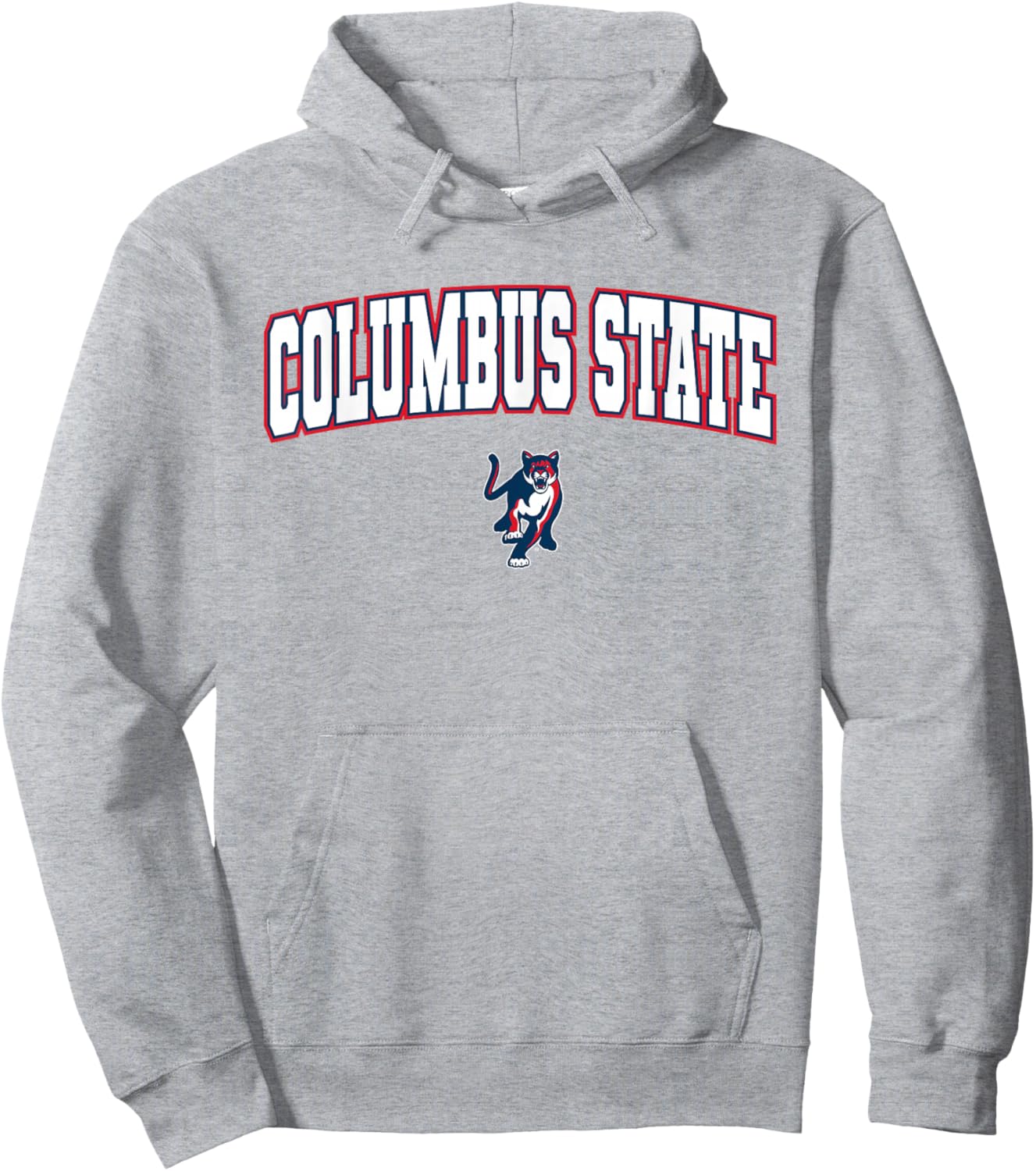 Columbus State University Cougars Arch Logo Hoodie - Hoodie | Ash