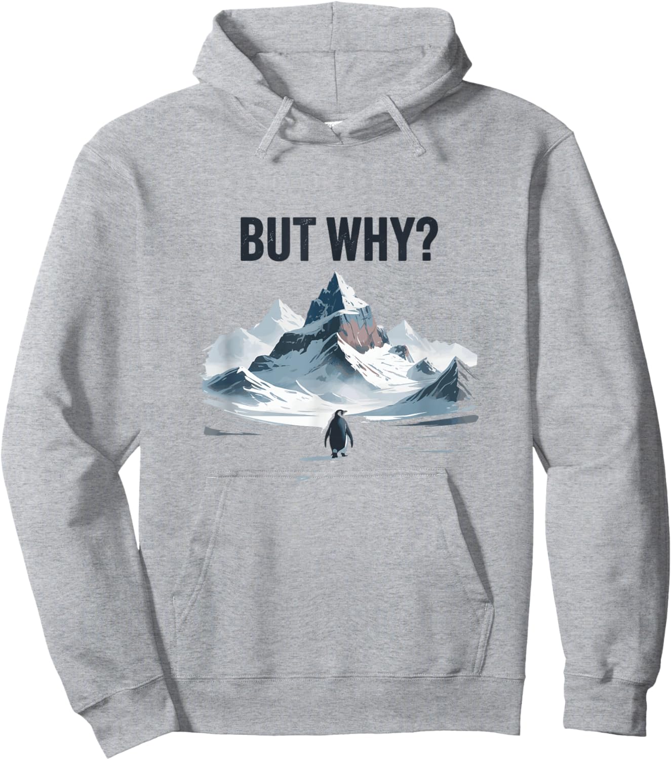 Cool Penguin But Why Hoodie - Hoodie | Ash
