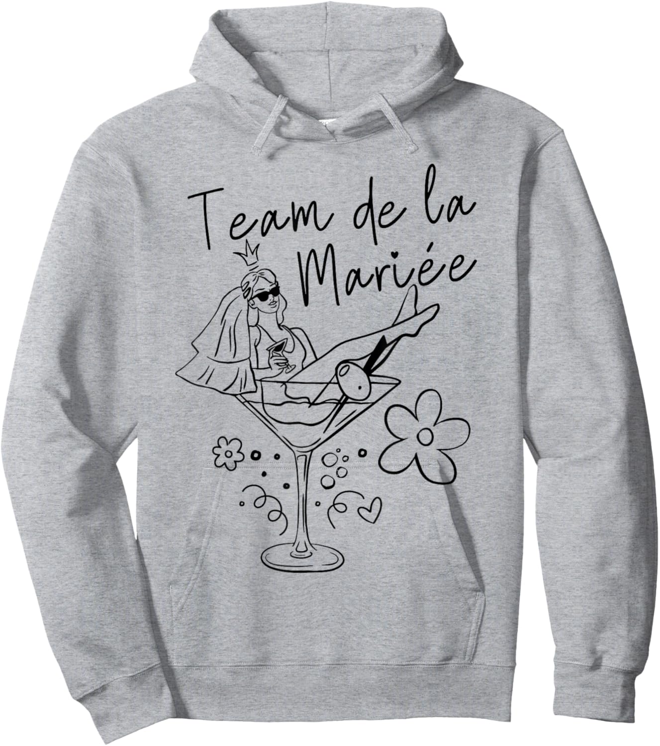Bride Team Surprise For A Team Bride Hoodie - Hoodie | Ash