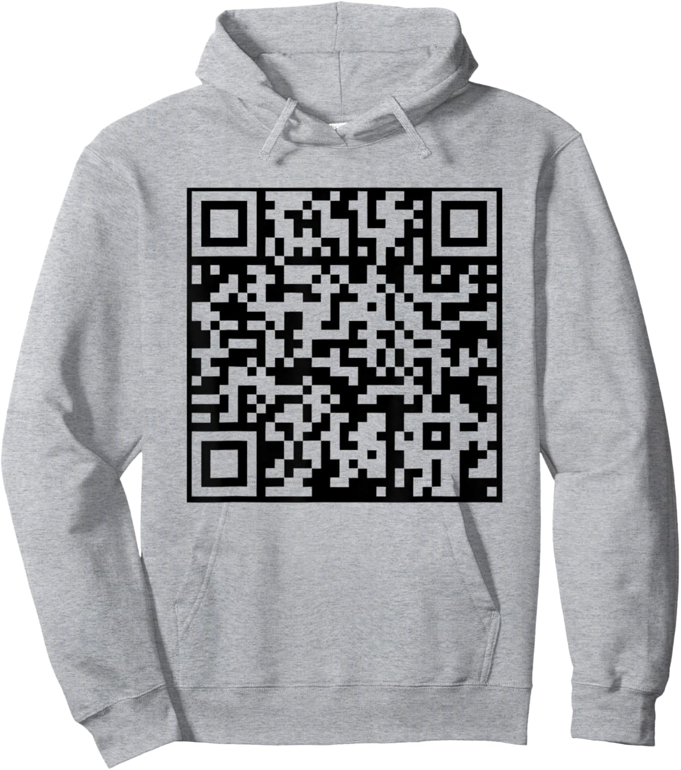 Funny QR President Trump Dance Code Hoodie - Hoodie | Ash