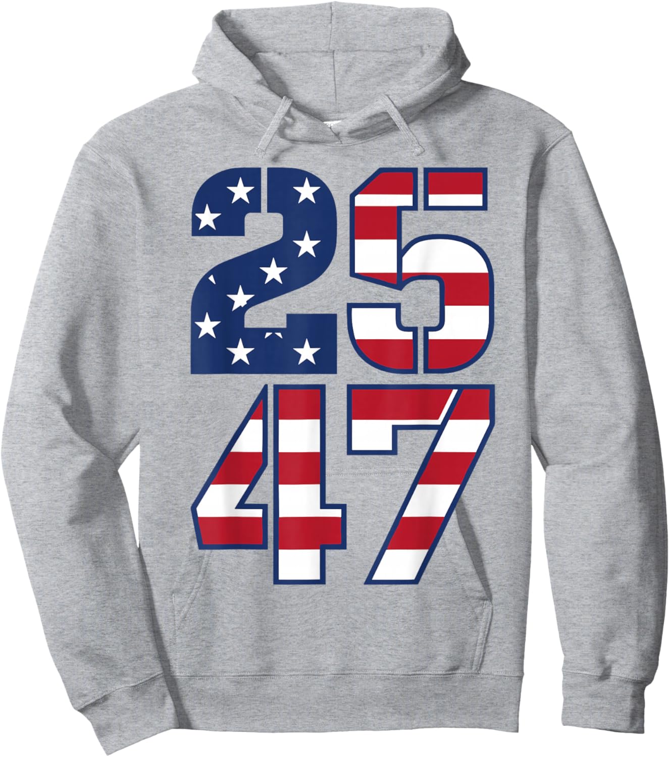 2547 Patriotic Vintage USA American Flag 25 47 Hoodie - Hoodie | Ash