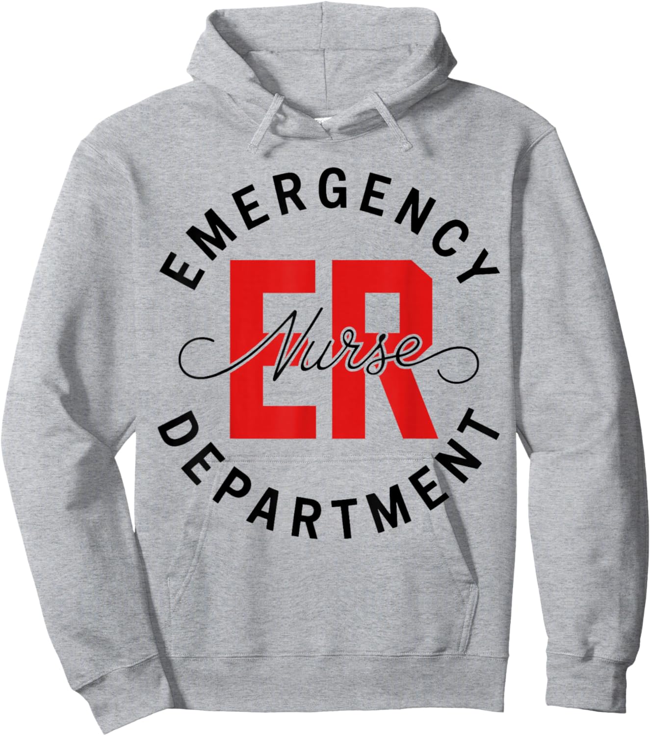 Emergency Department ER Nurse Gift Paramedic Hoodie - Hoodie | Ash