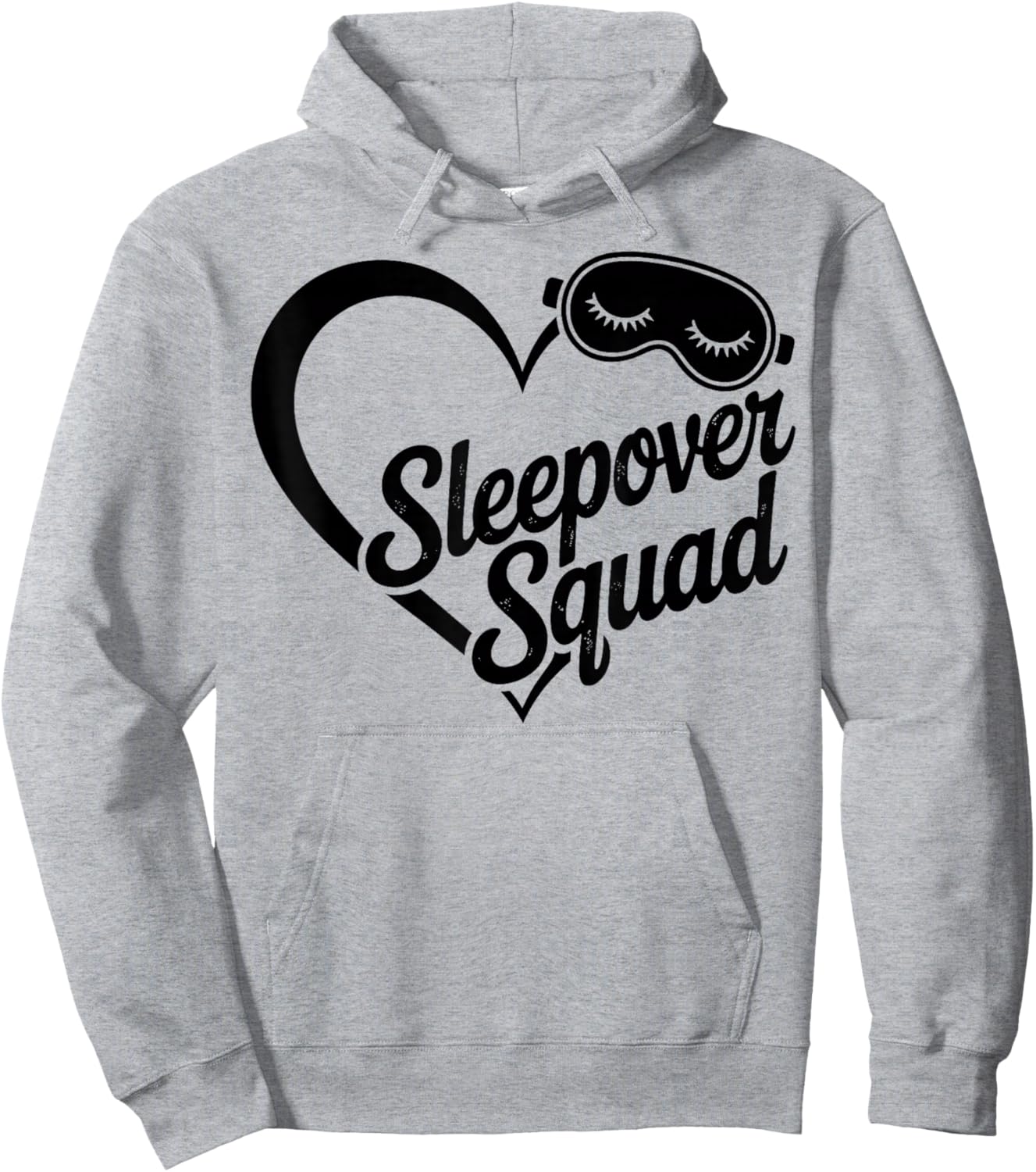 Sleepover Squad Heart Hoodie - Hoodie | Ash
