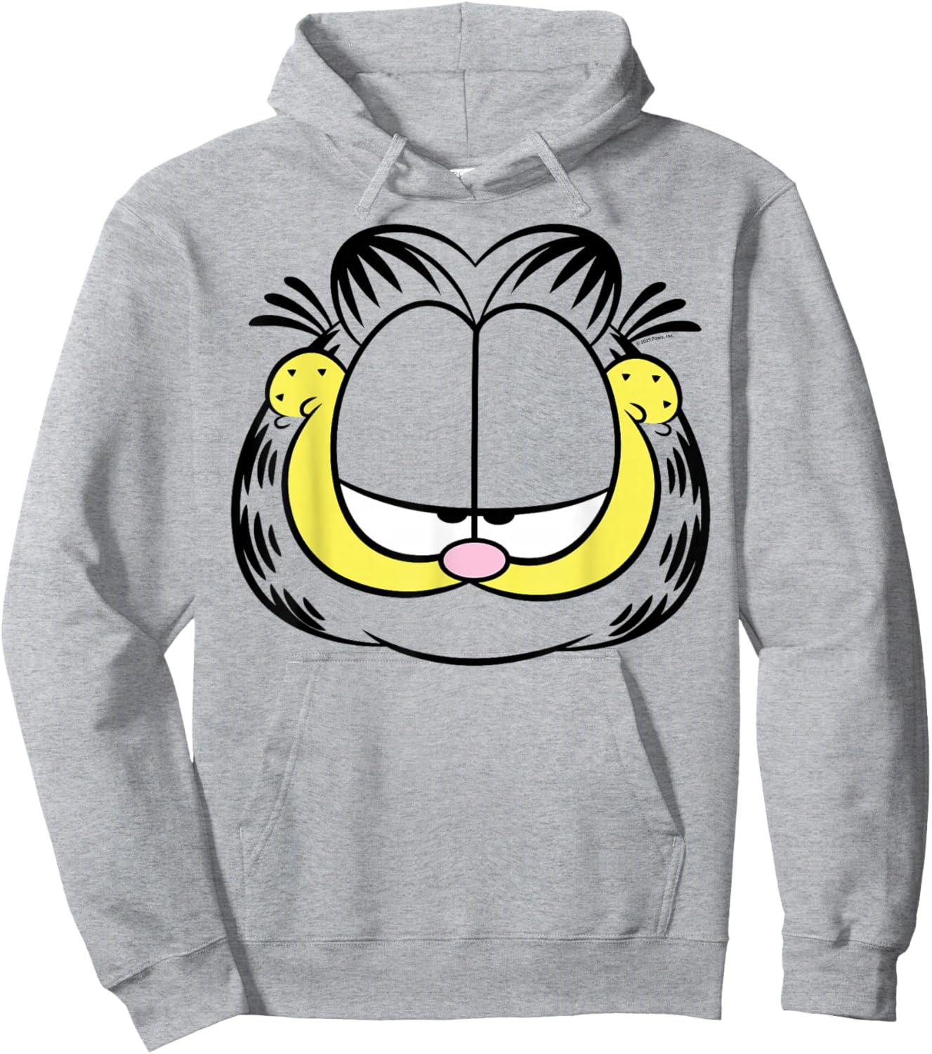 Garfield - Oversized Face Hoodie - Hoodie | Ash