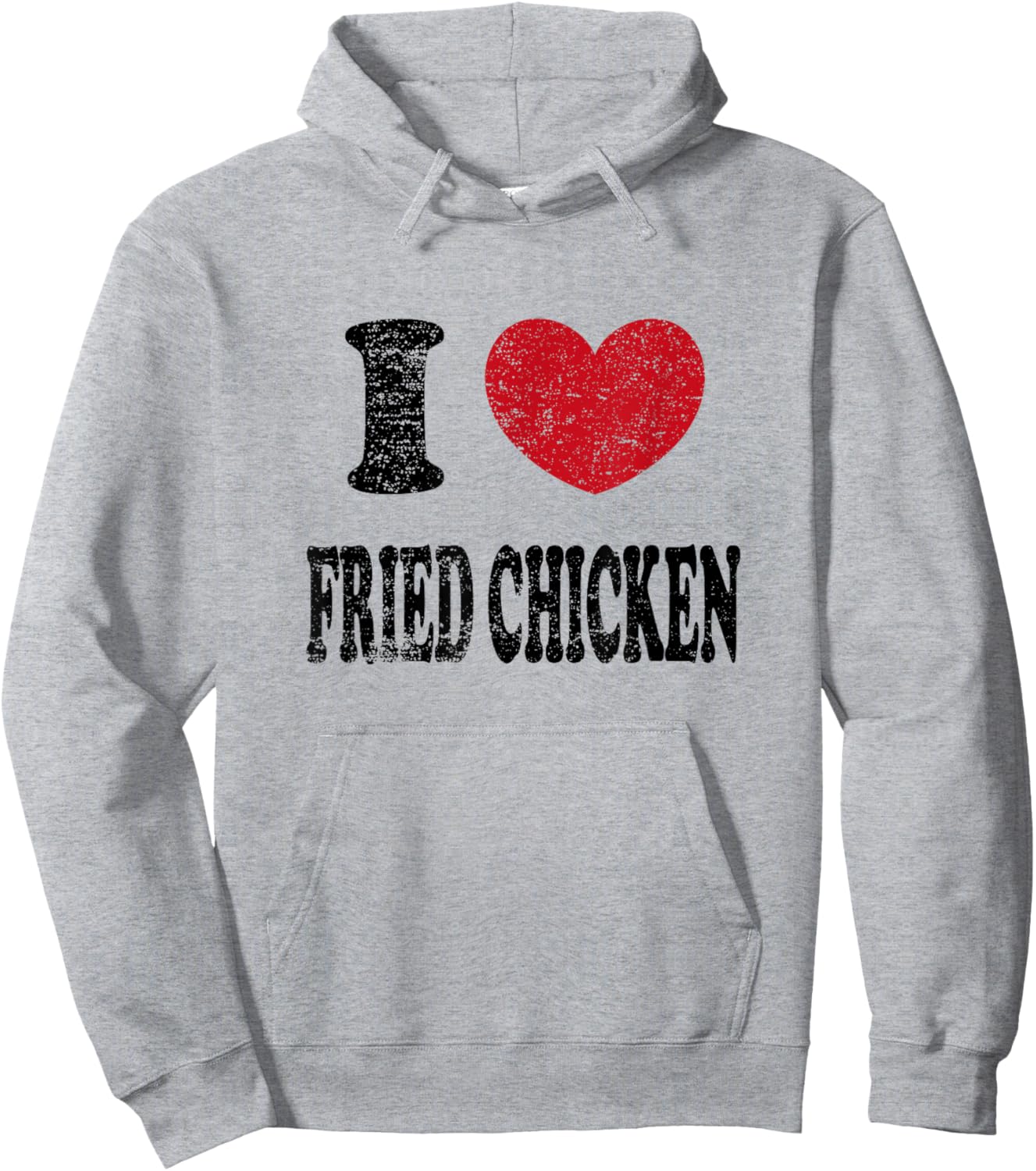 Vintage I Love Fried Chicken Hoodie - Hoodie | Ash