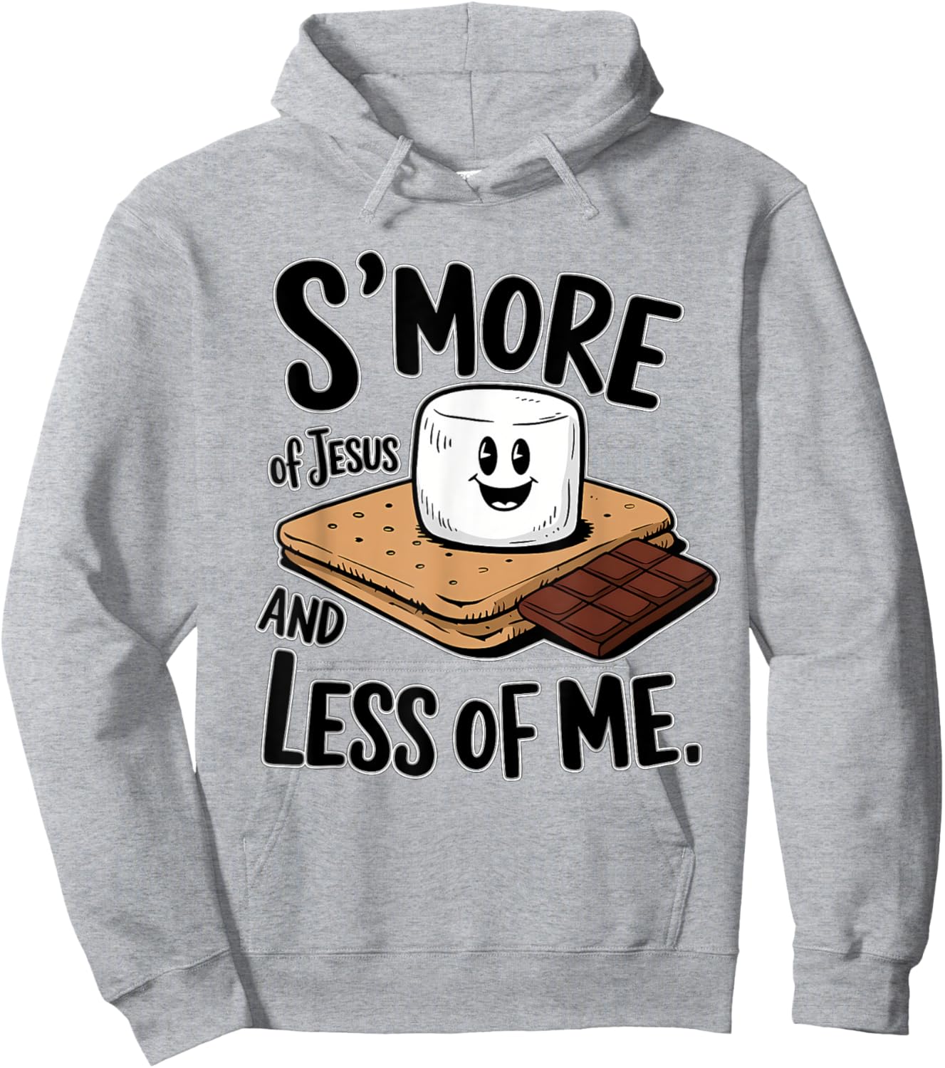 S'more Of Jesus And Less Of Me Funny Christian Hoodie - Hoodie | Ash