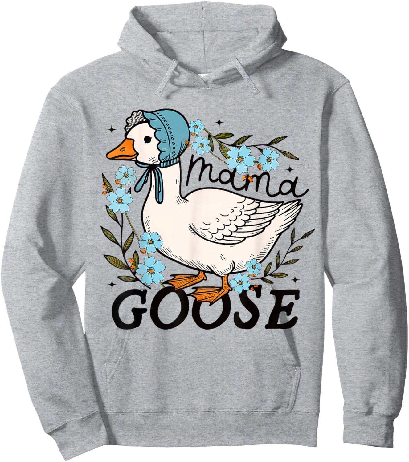 Mama Goose Funny Silly Goose Mom Humor Hoodie - Hoodie | Ash