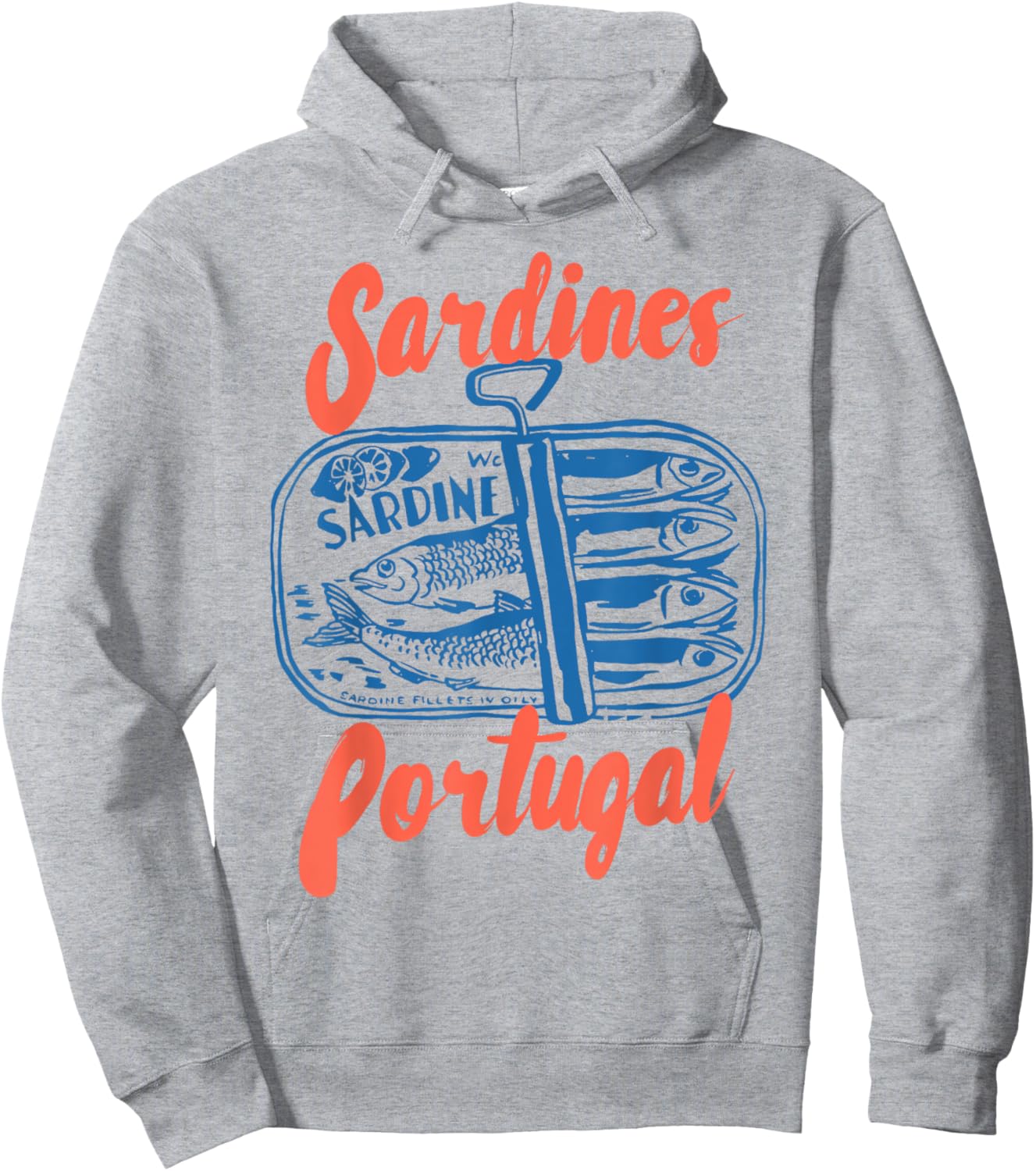 Sardines Tinned Fish Retro Graphic Women Hoodie - Hoodie | Ash