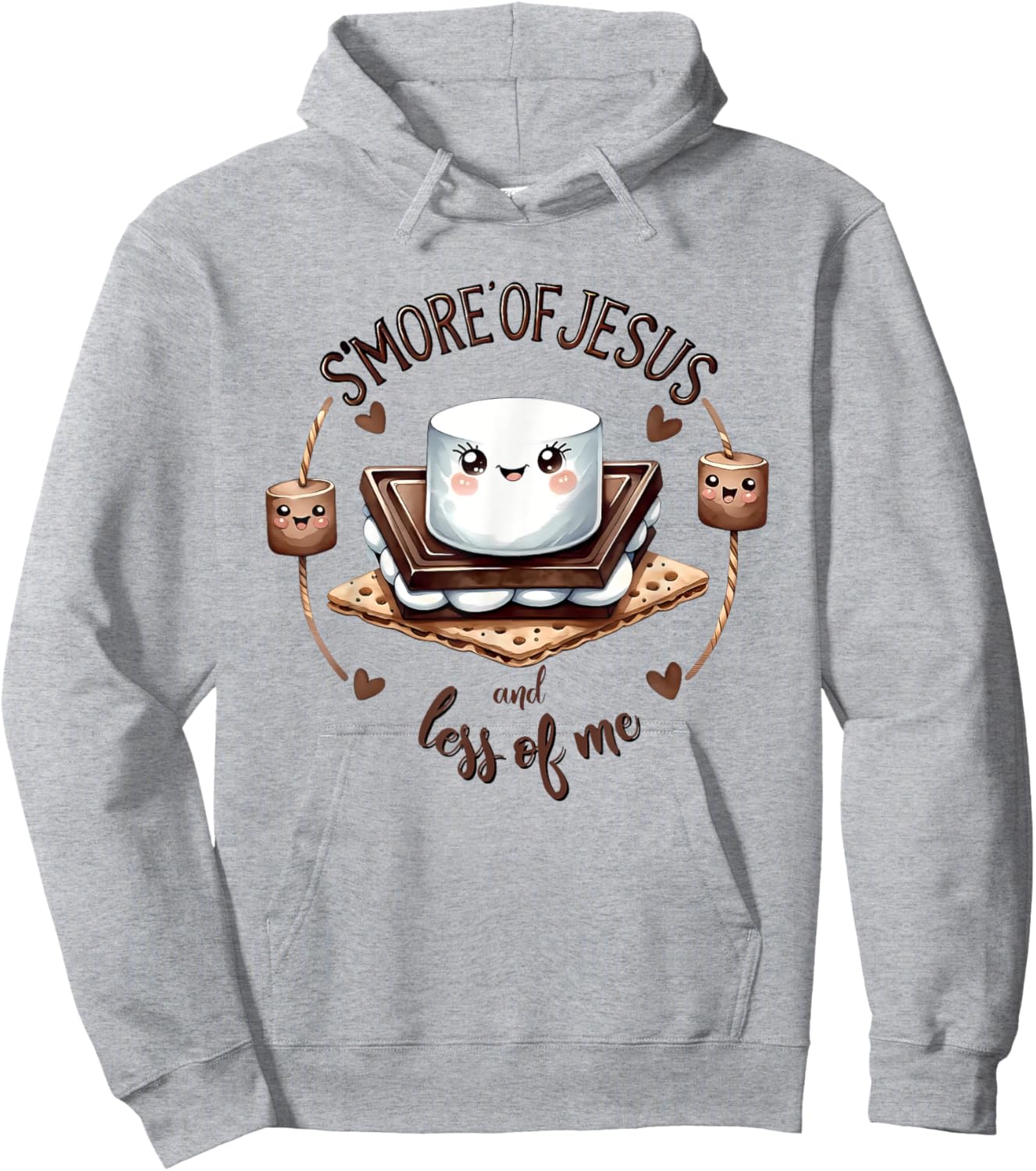 S'more Of Jesus And Less Of Me Funny Christian Hoodie - Hoodie | Ash