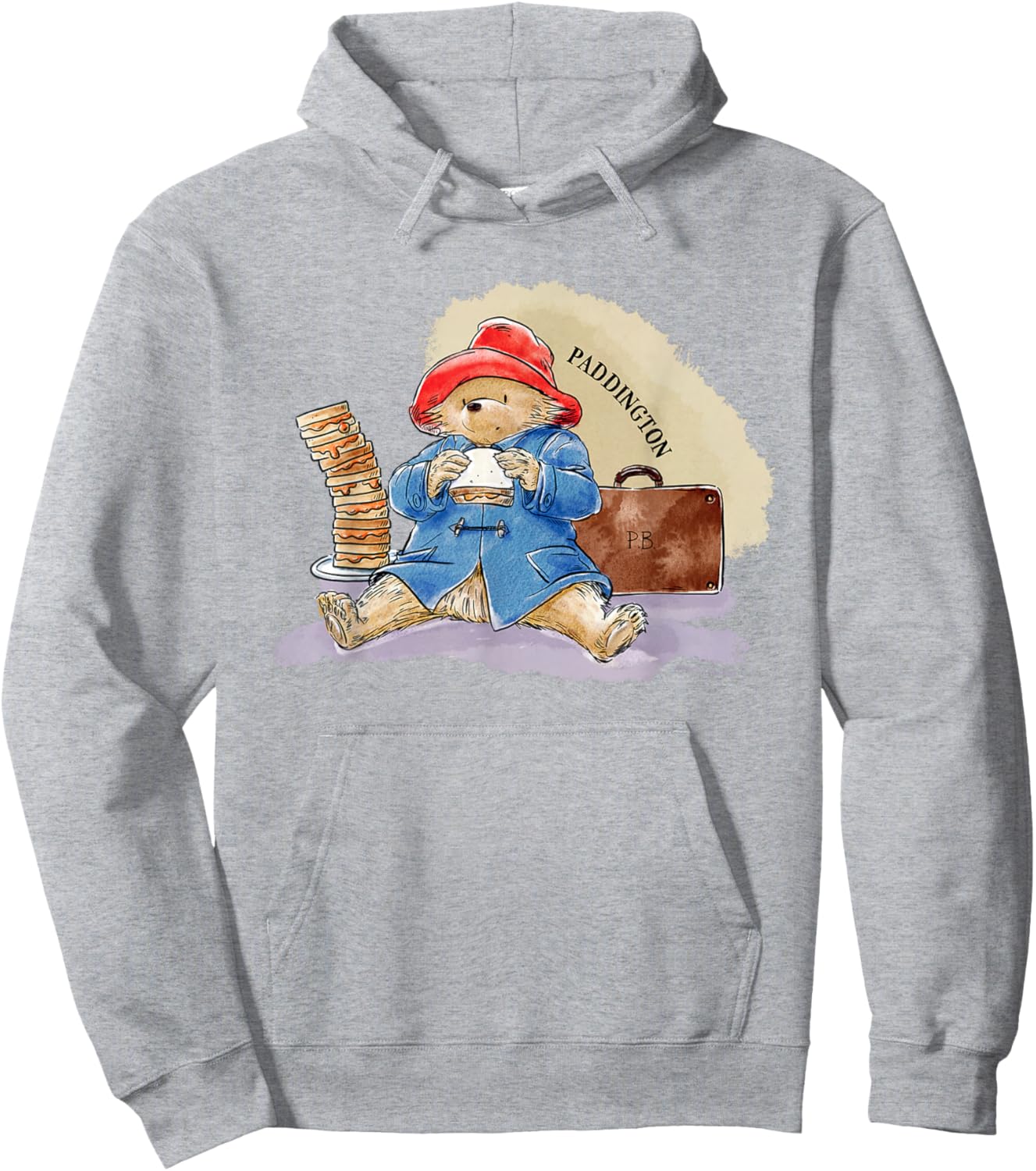 Paddington Bear Marmalade Sandwich Bag Hoodie - Hoodie | Ash