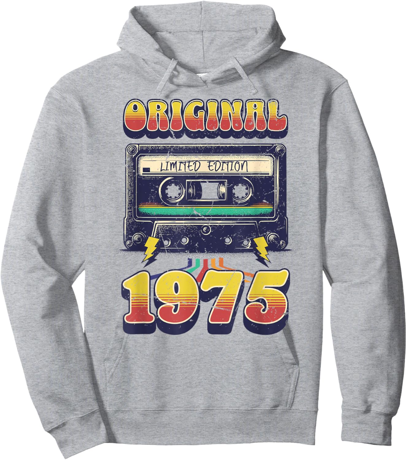 50th Birthday Retro Vintage 1975 Men Women Hoodie - Hoodie | Ash