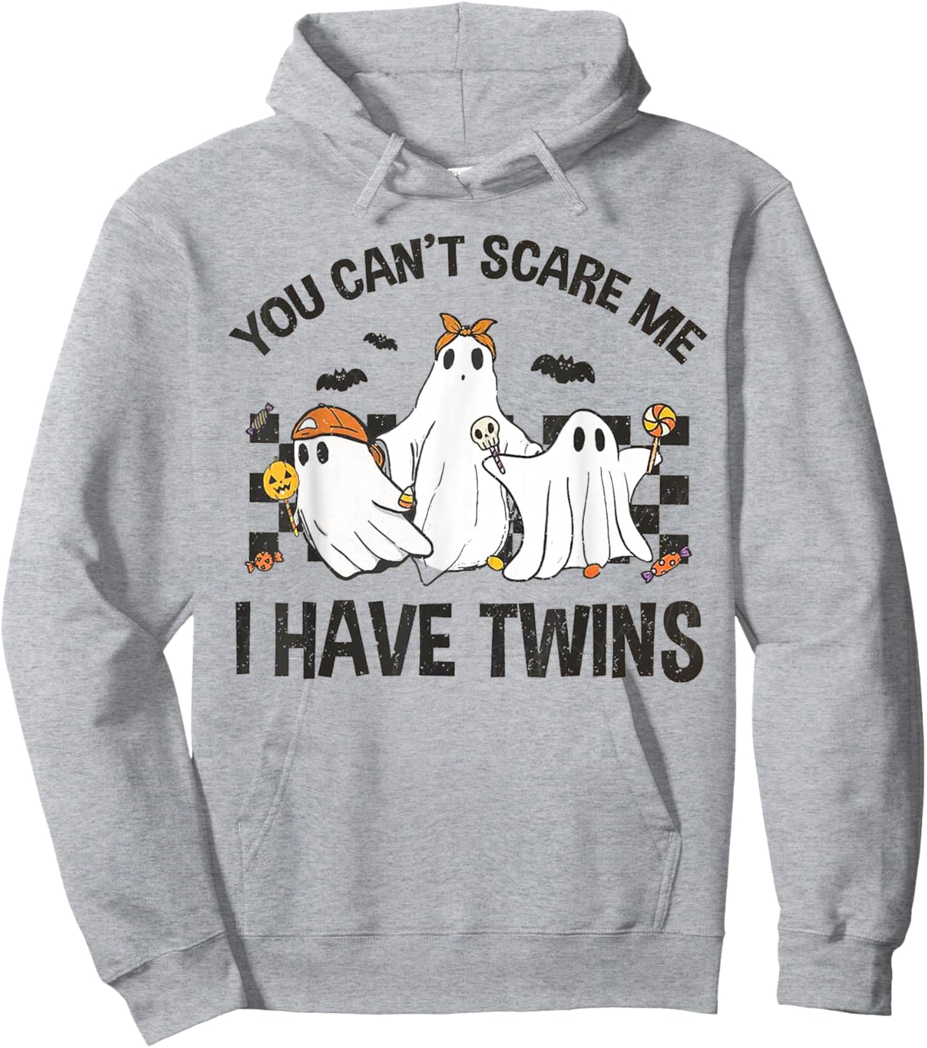 You Can't Scare Me I Have Twins Hoodie - Hoodie | Ash