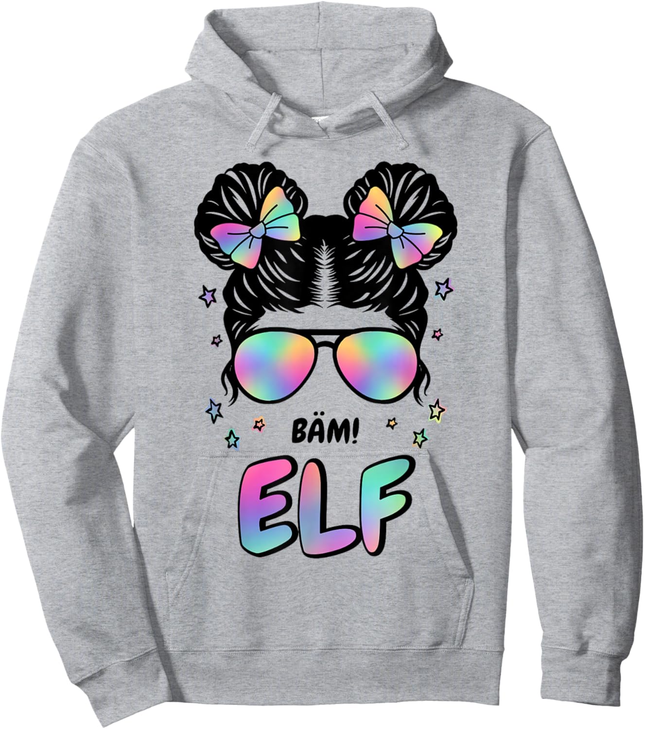 11th Birthday Girl Messy Bun Bäm! 11 Hoodie - Hoodie | Ash