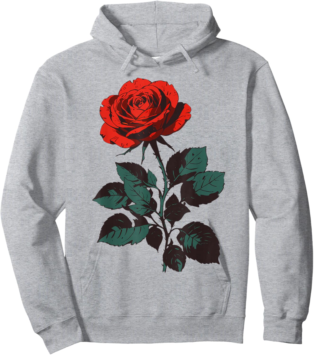 Red Rose Flower Gardening Floral Men Women Kids Hoodie - Hoodie | Ash