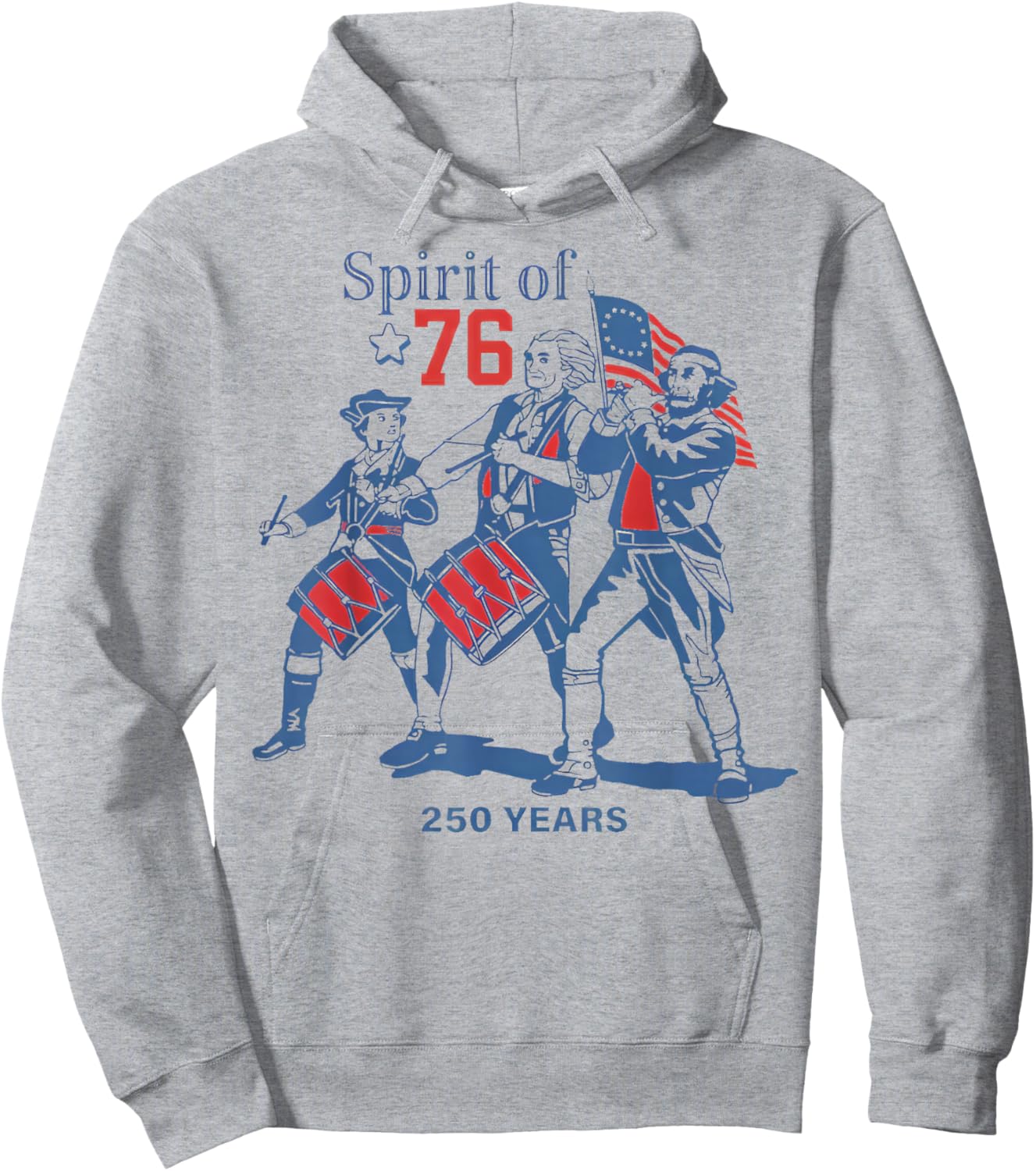 Spirit of 76 Vintage 4th of July Hoodie - Hoodie | Ash
