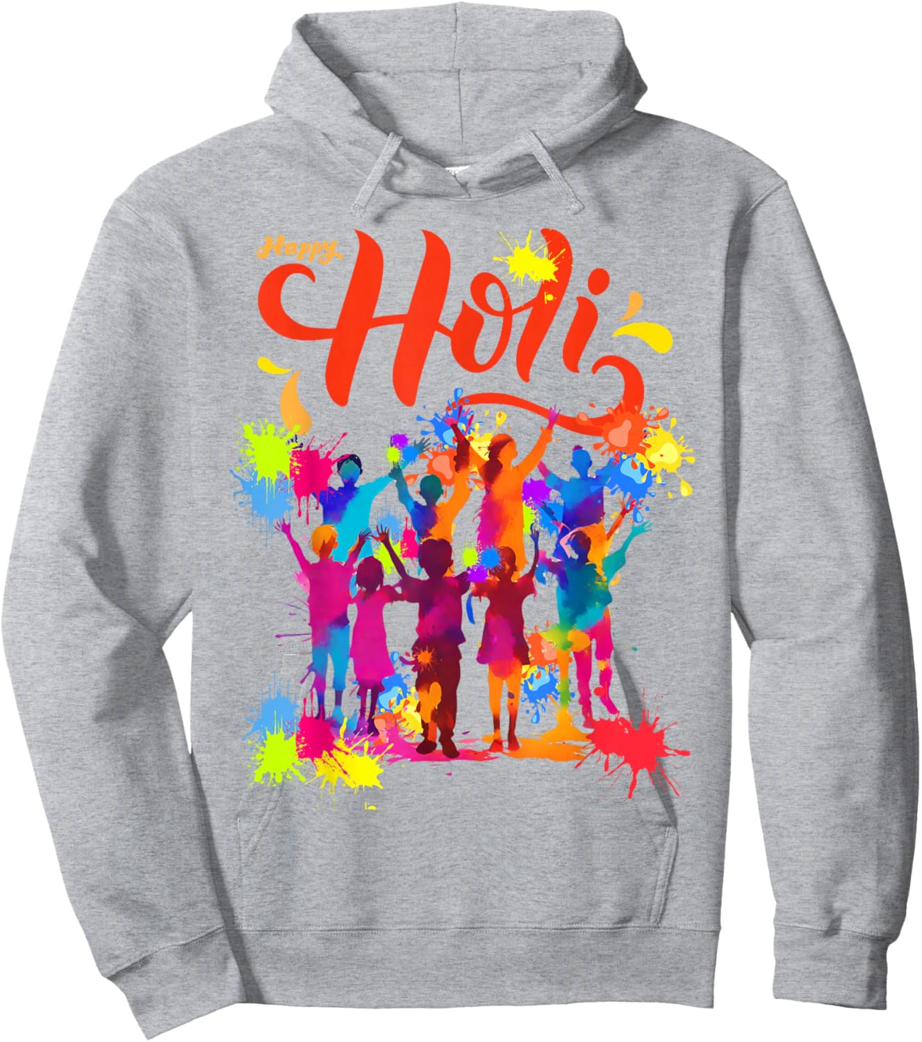 Happy Holi Festival Outfit India Hindu Men Kids Hoodie - Hoodie | Ash