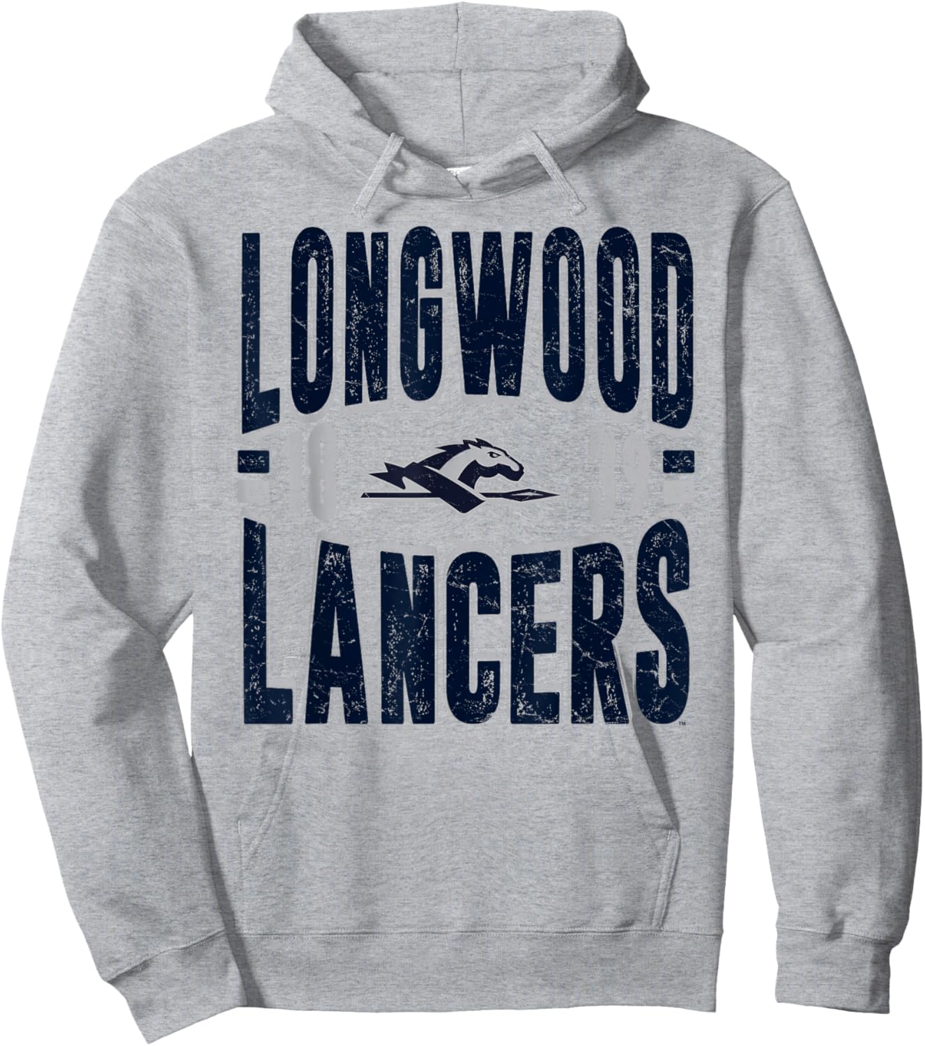 Longwood Lancers Vintage 90's Retro White Hoodie - Hoodie | Ash