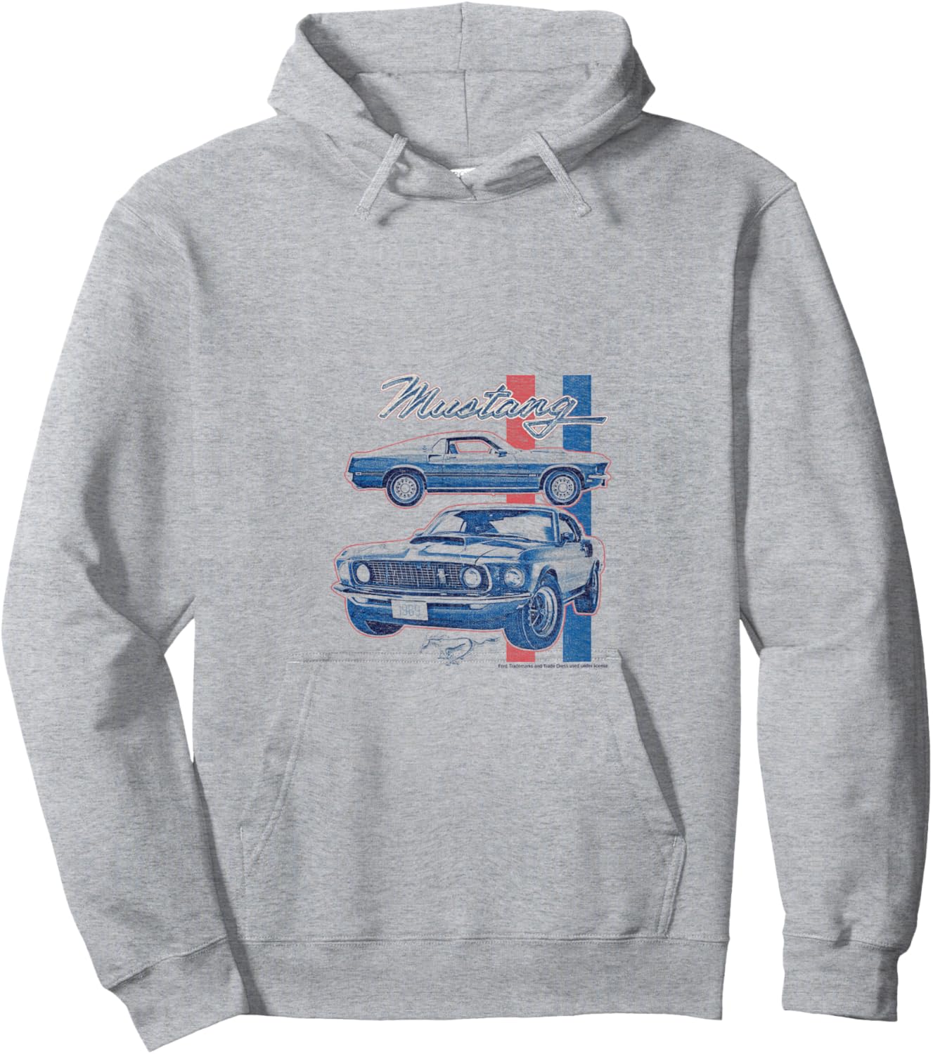 Ford Mustang 69 Hoodie - Hoodie | Ash