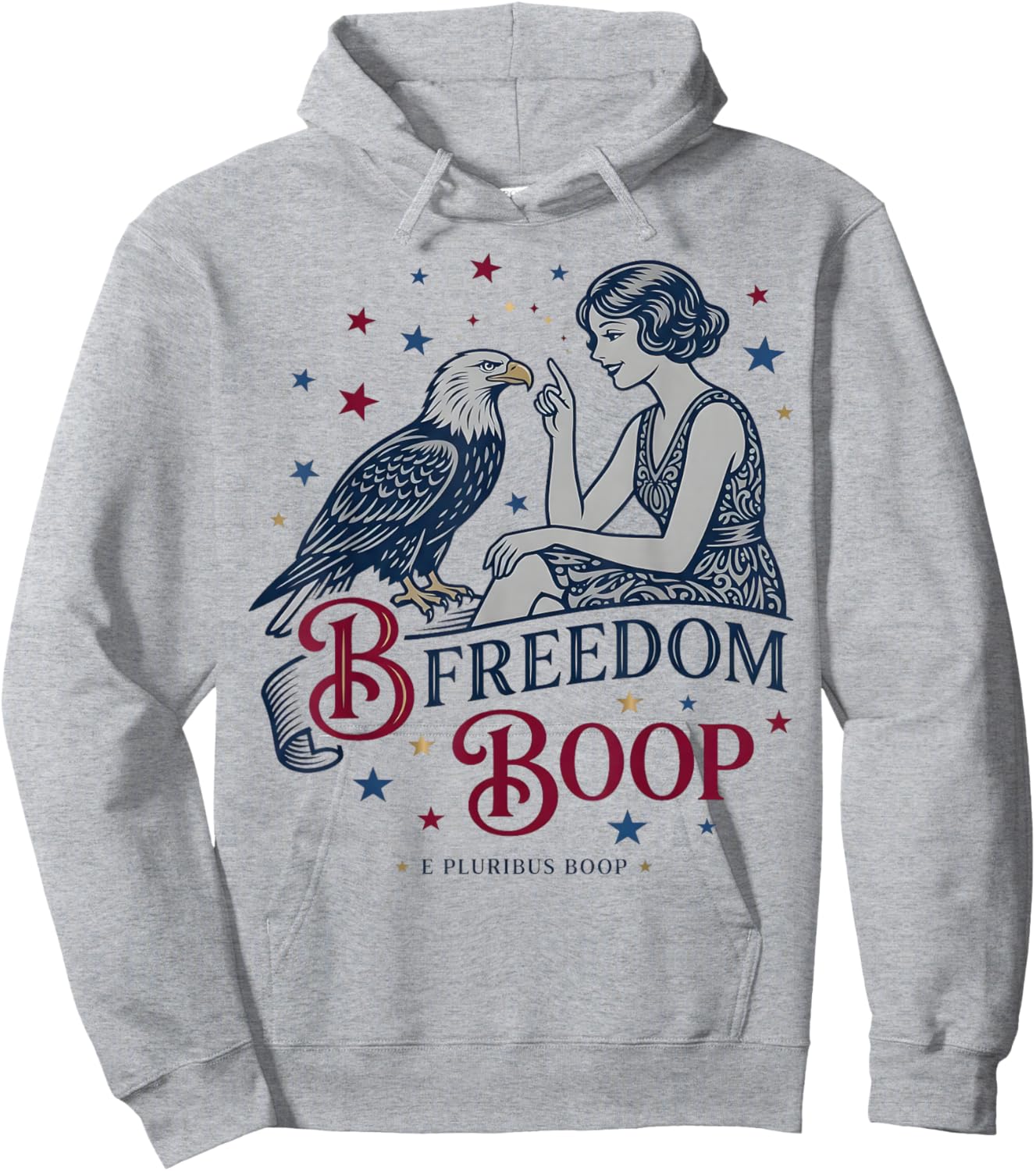 Vintage 4th of July Hoodie - Hoodie | Ash