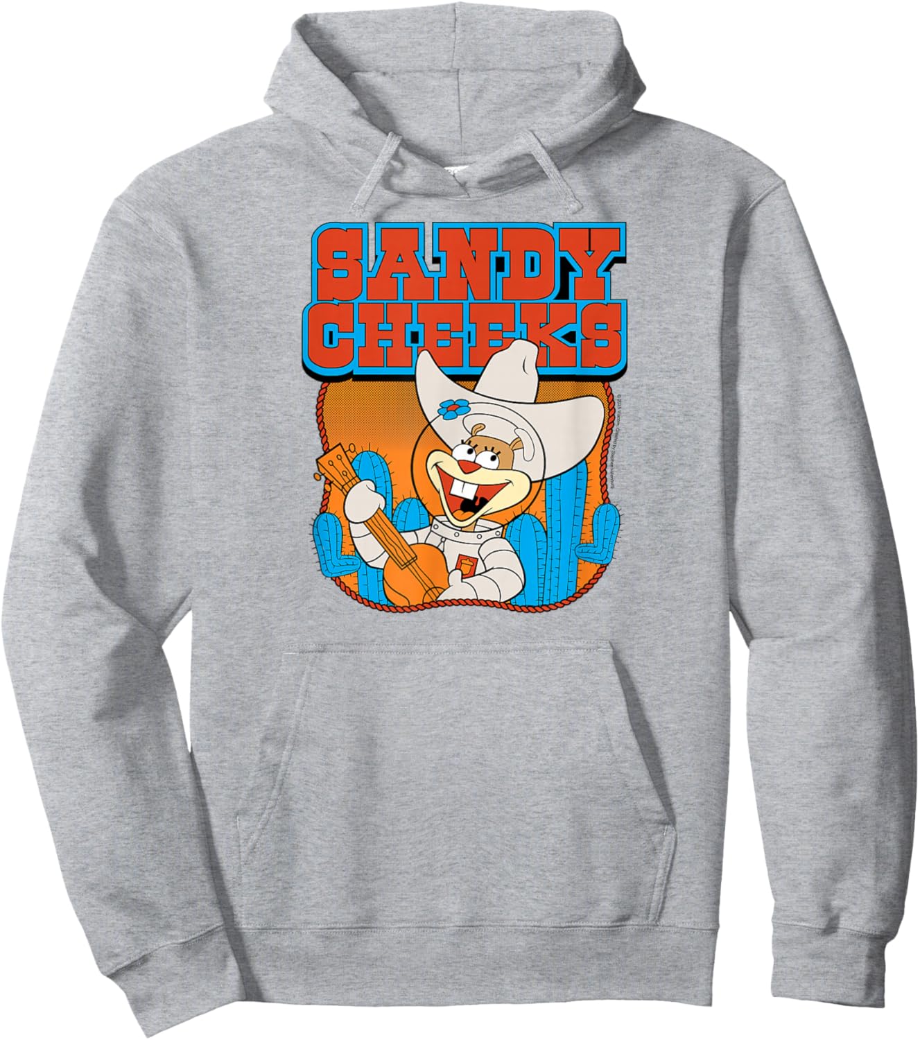 Spongebob Squarepants - Sandy Cheeks - Western Hoodie - Hoodie | Ash