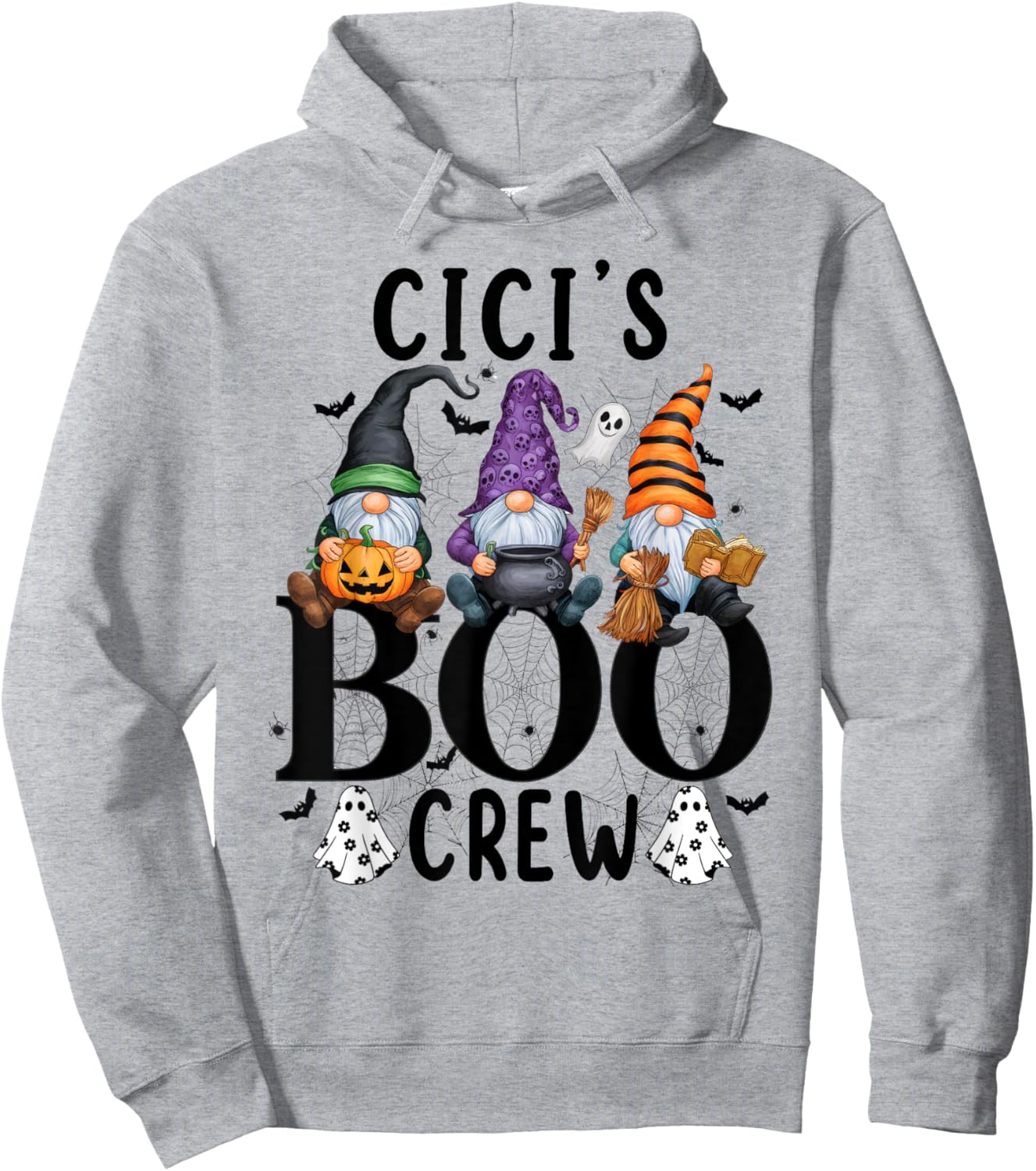 Gnome Cici's Boo Crew , Shirt for Grandma Mom Hoodie - Hoodie | Ash