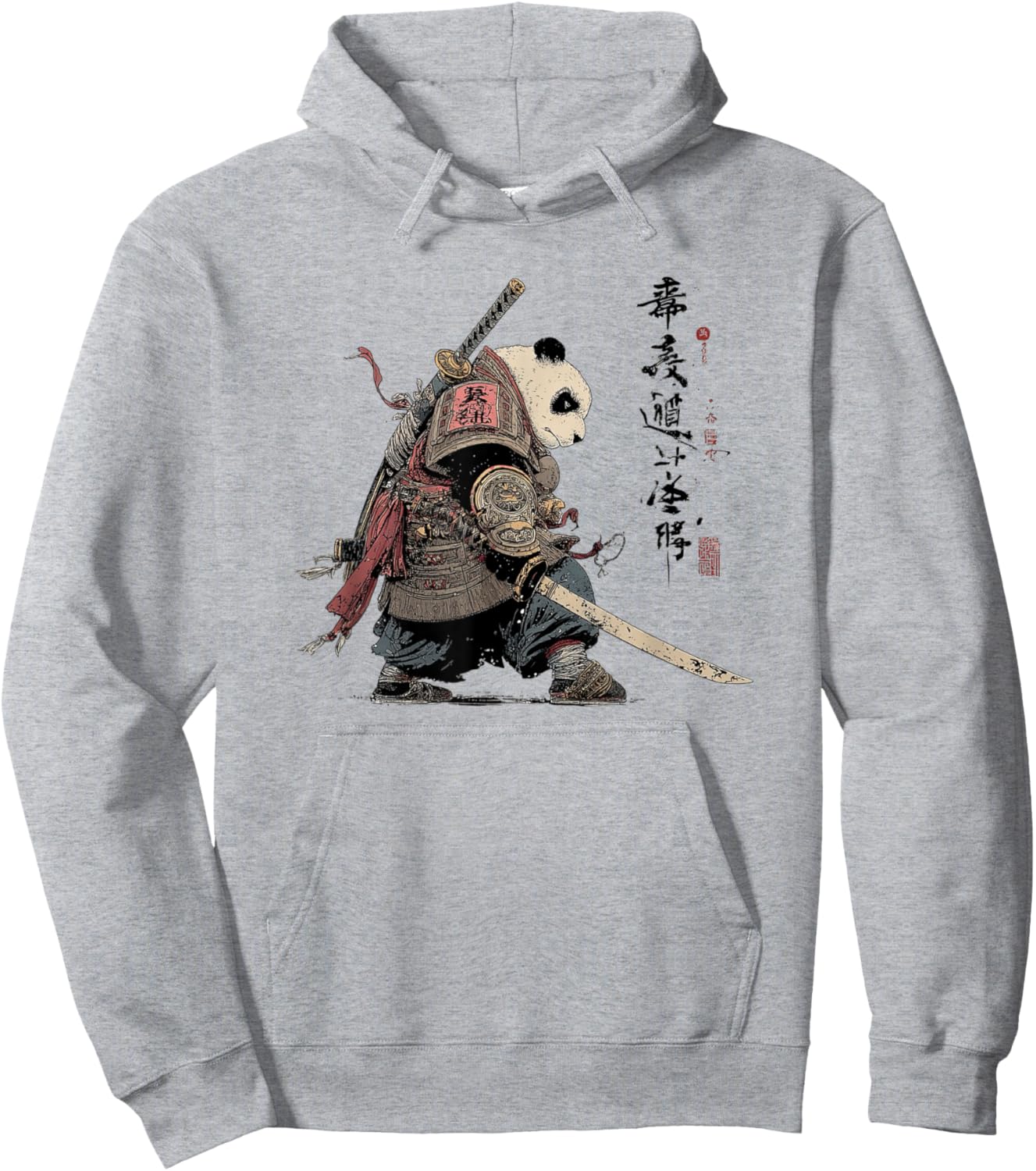 Panda Samurai Hoodie - Hoodie | Ash