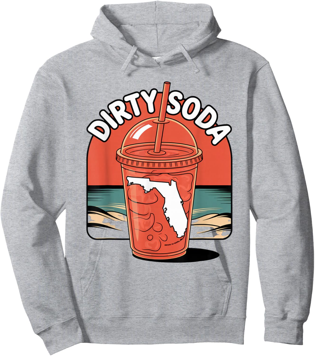Dirty Soda Bar Florida Tropical Flavors Hoodie - Hoodie | Ash